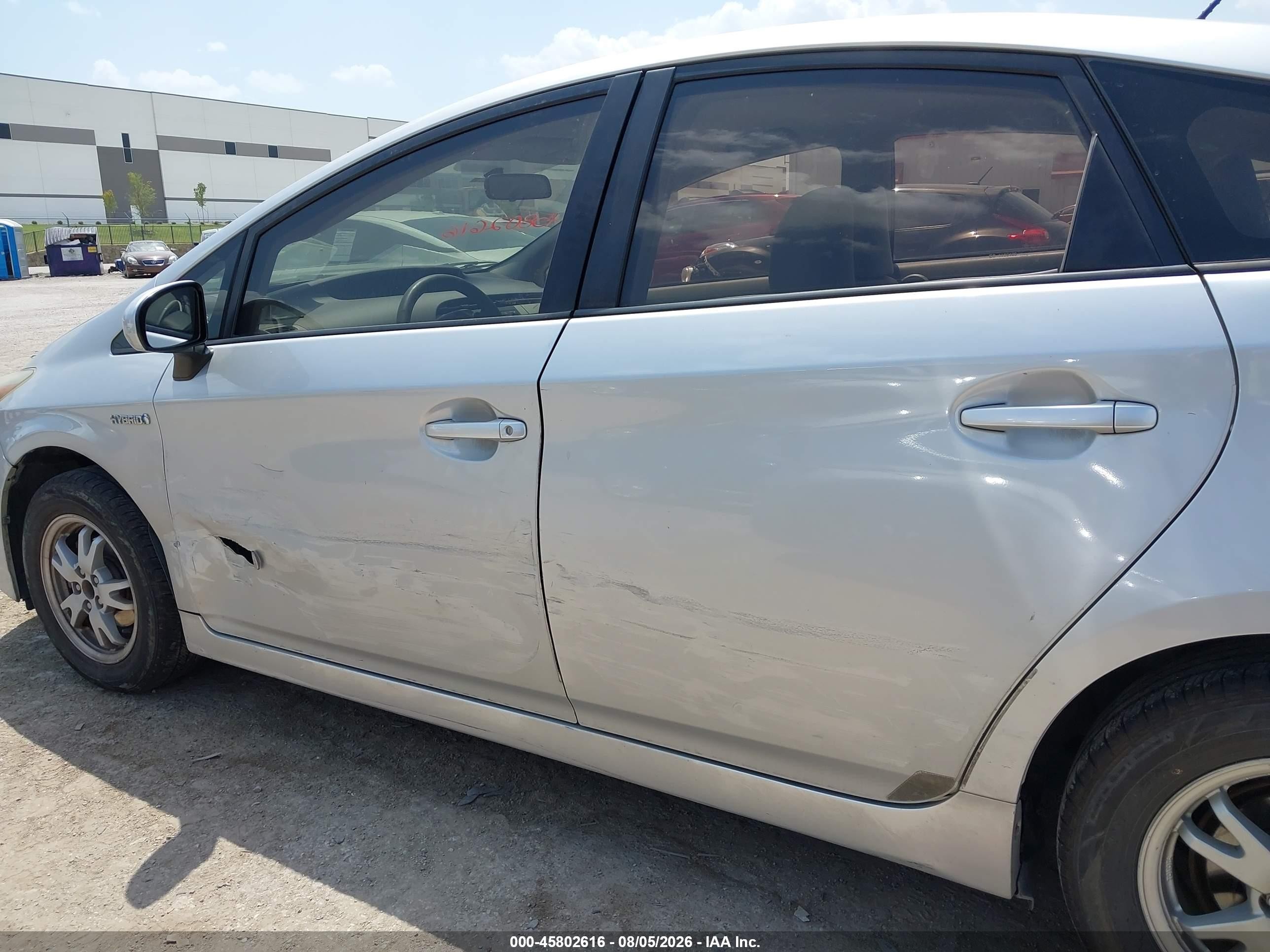 2010 Toyota Prius Iii Silver vin: JTDKN3DU2A0127276