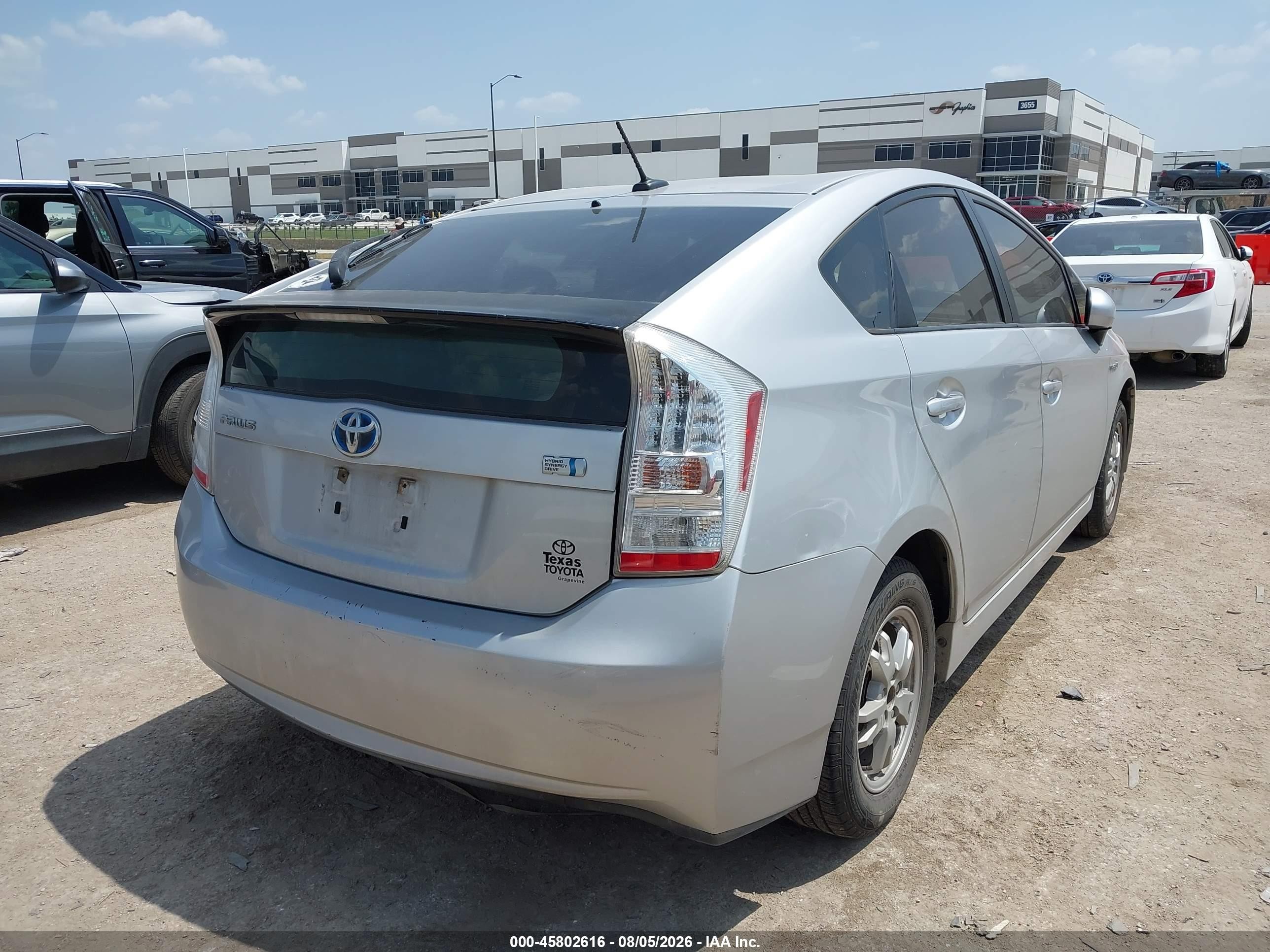2010 Toyota Prius Iii Silver vin: JTDKN3DU2A0127276