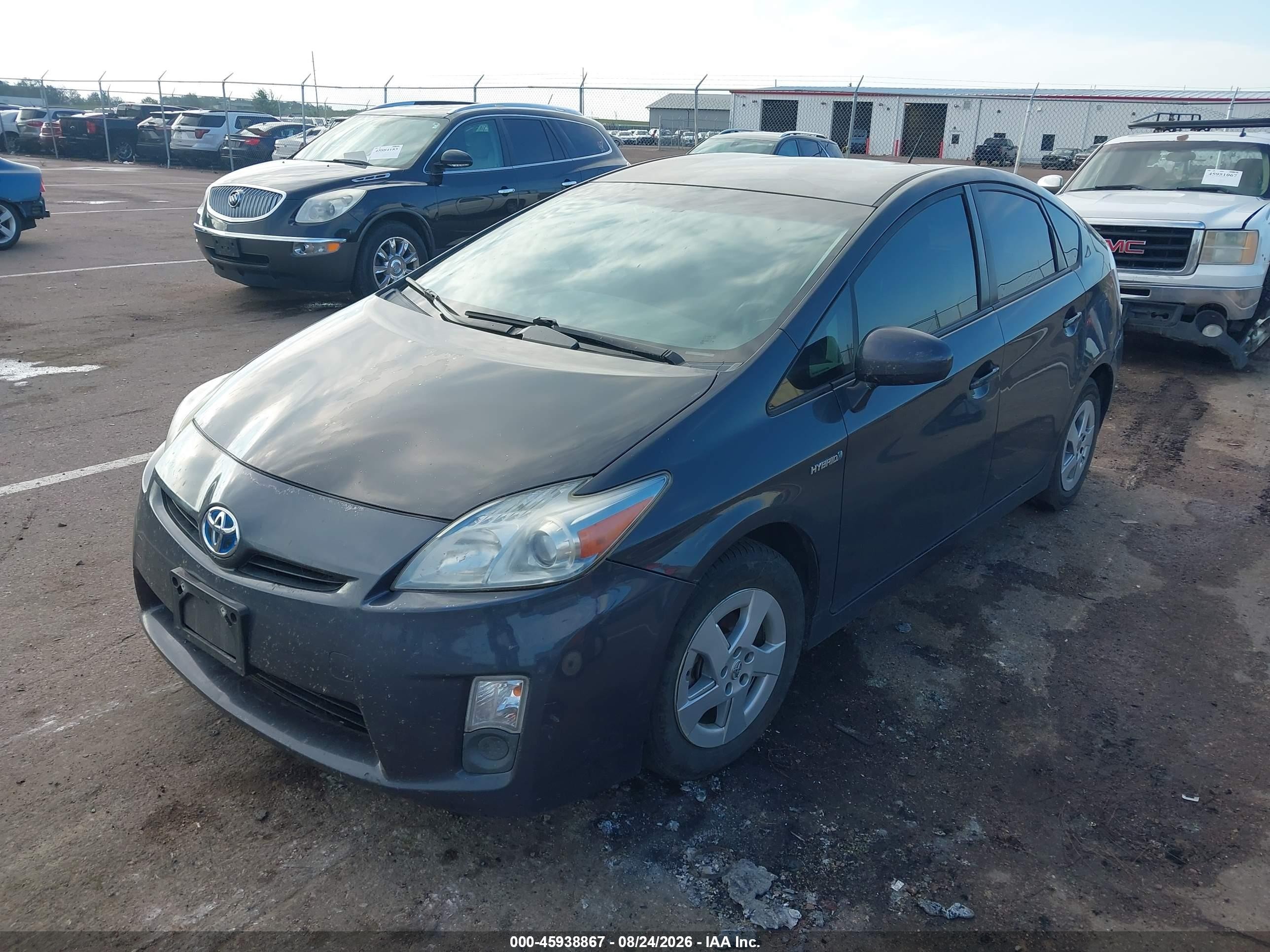 2010 Toyota Prius Ii Gray vin: JTDKN3DU2A0127875