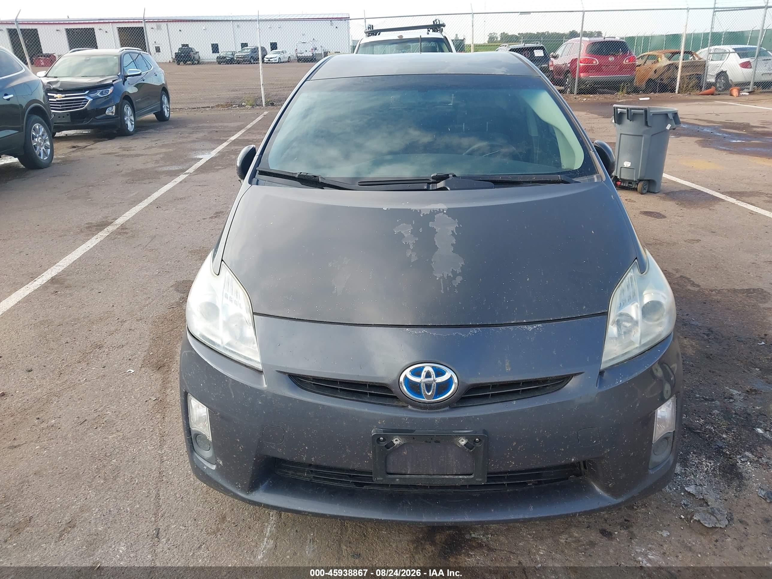 2010 Toyota Prius Ii Gray vin: JTDKN3DU2A0127875