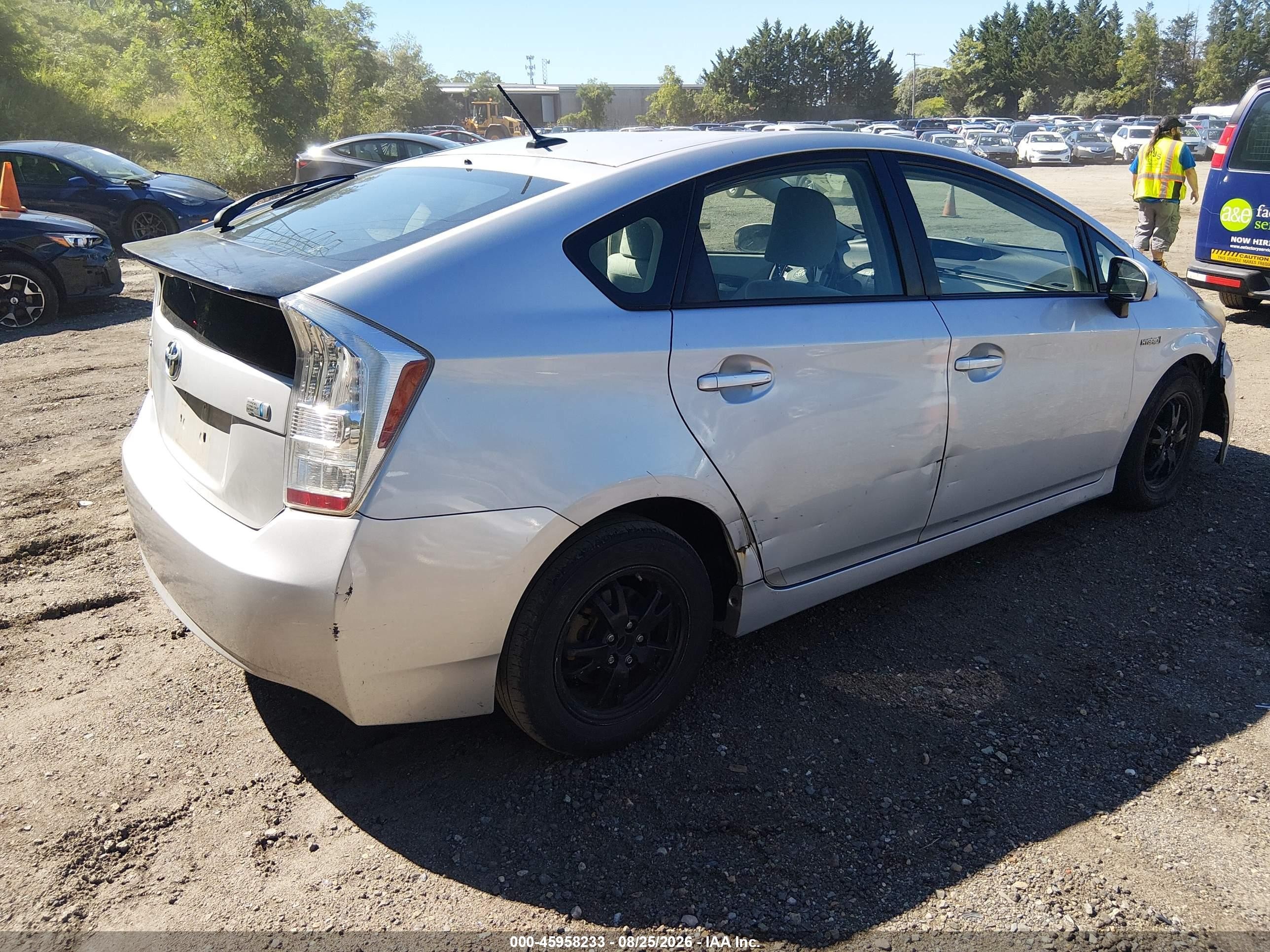 2010 Toyota Prius Ii Серебряный vin: JTDKN3DU2A0136401