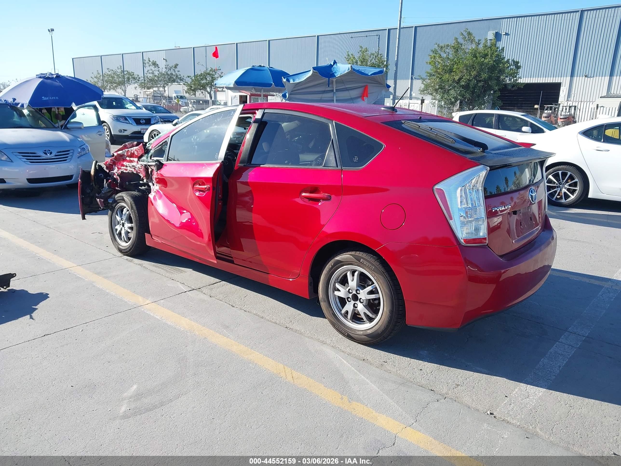 2010 Toyota Prius Ii Red vin: JTDKN3DU2A0143980