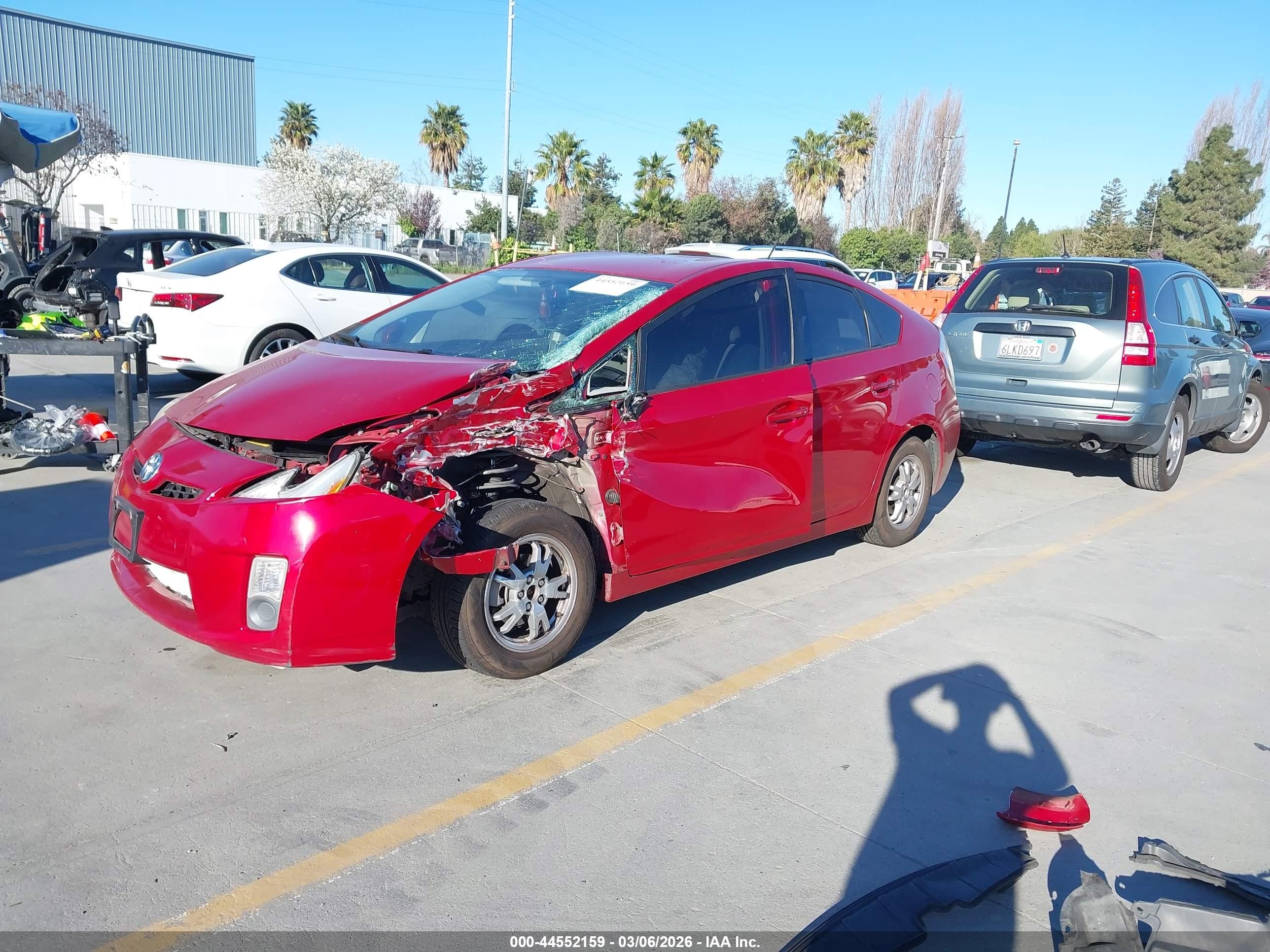2010 Toyota Prius Ii Red vin: JTDKN3DU2A0143980