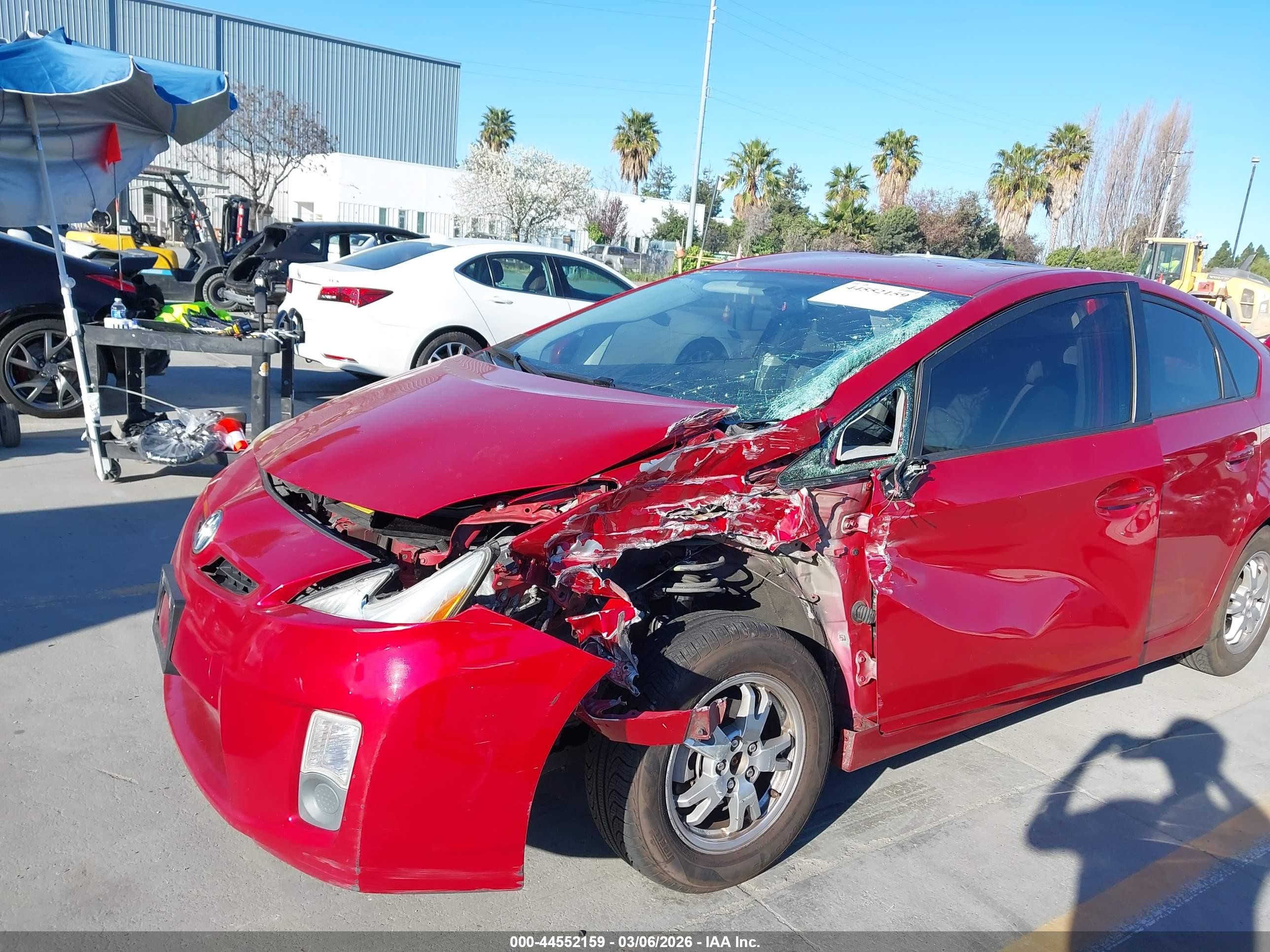 2010 Toyota Prius Ii Red vin: JTDKN3DU2A0143980