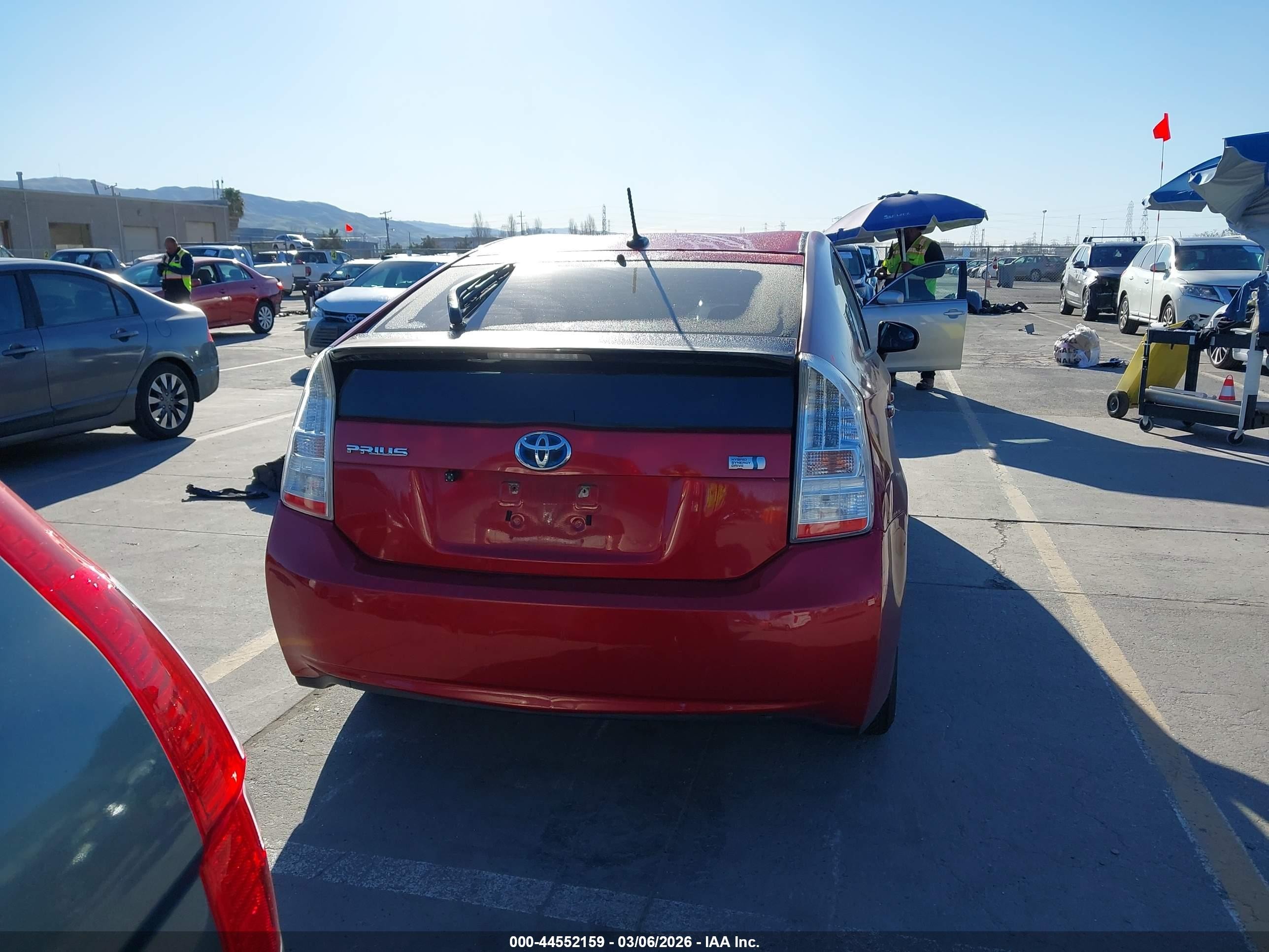 2010 Toyota Prius Ii Red vin: JTDKN3DU2A0143980