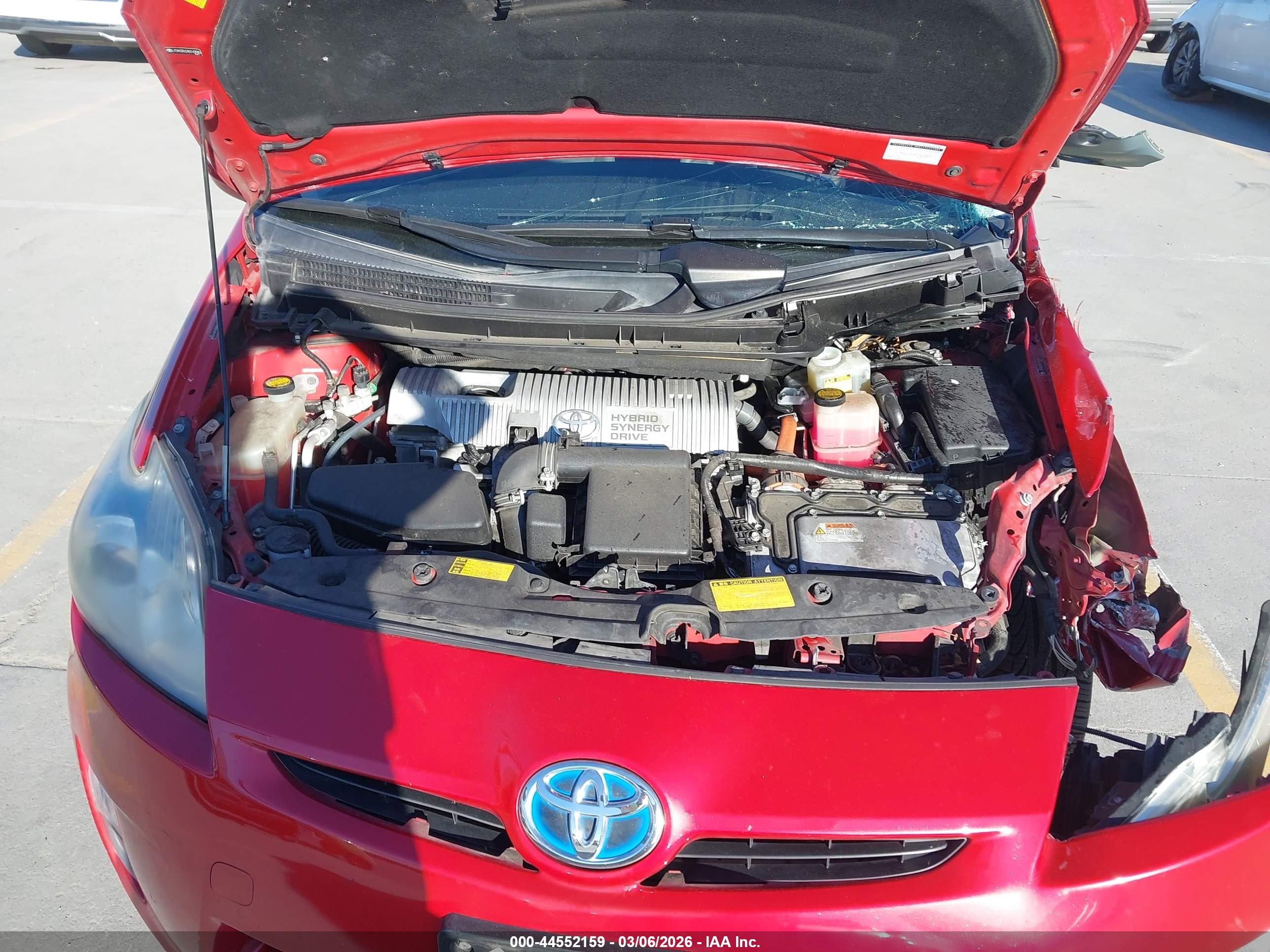 2010 Toyota Prius Ii Red vin: JTDKN3DU2A0143980