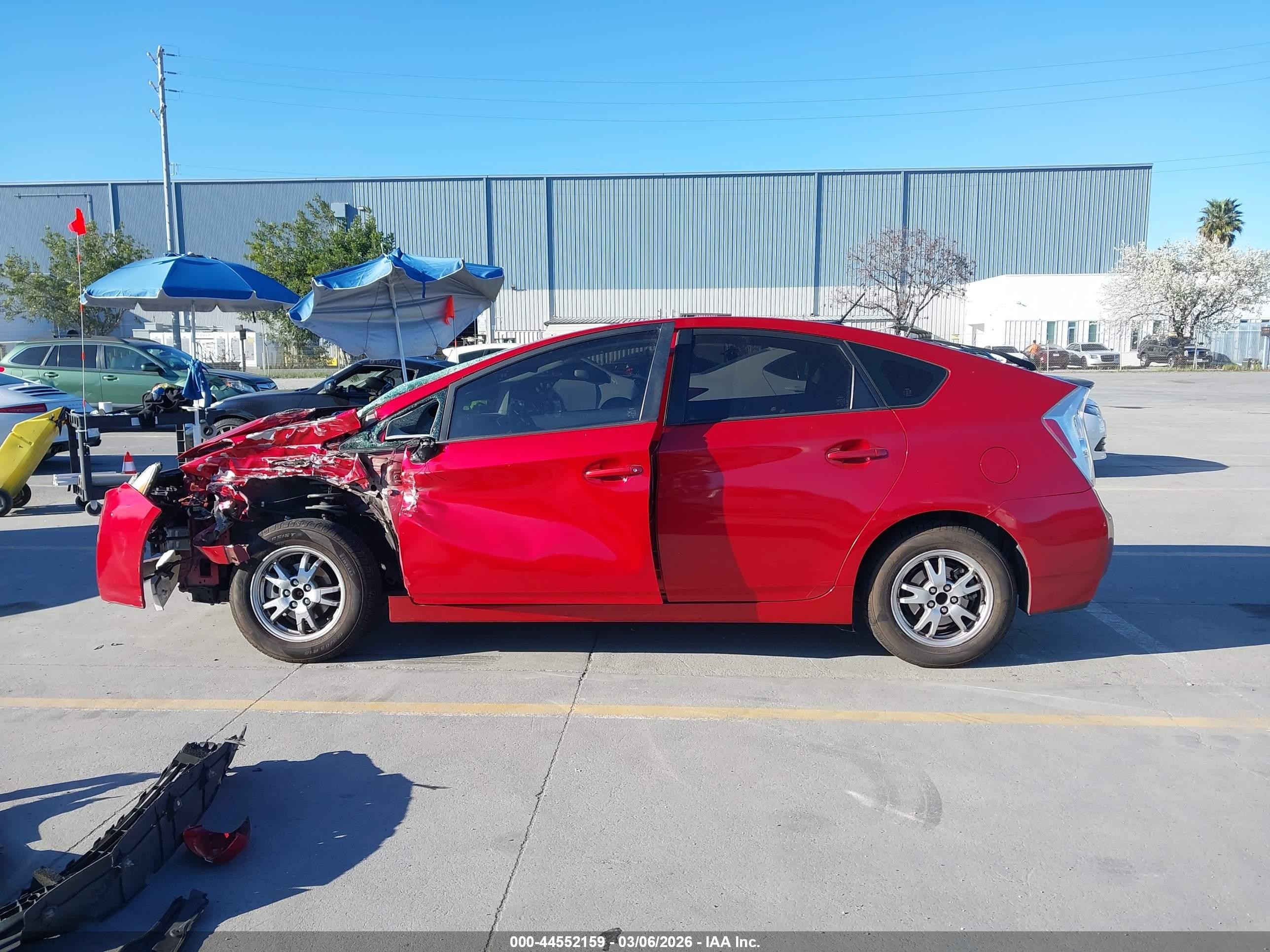 2010 Toyota Prius Ii Red vin: JTDKN3DU2A0143980