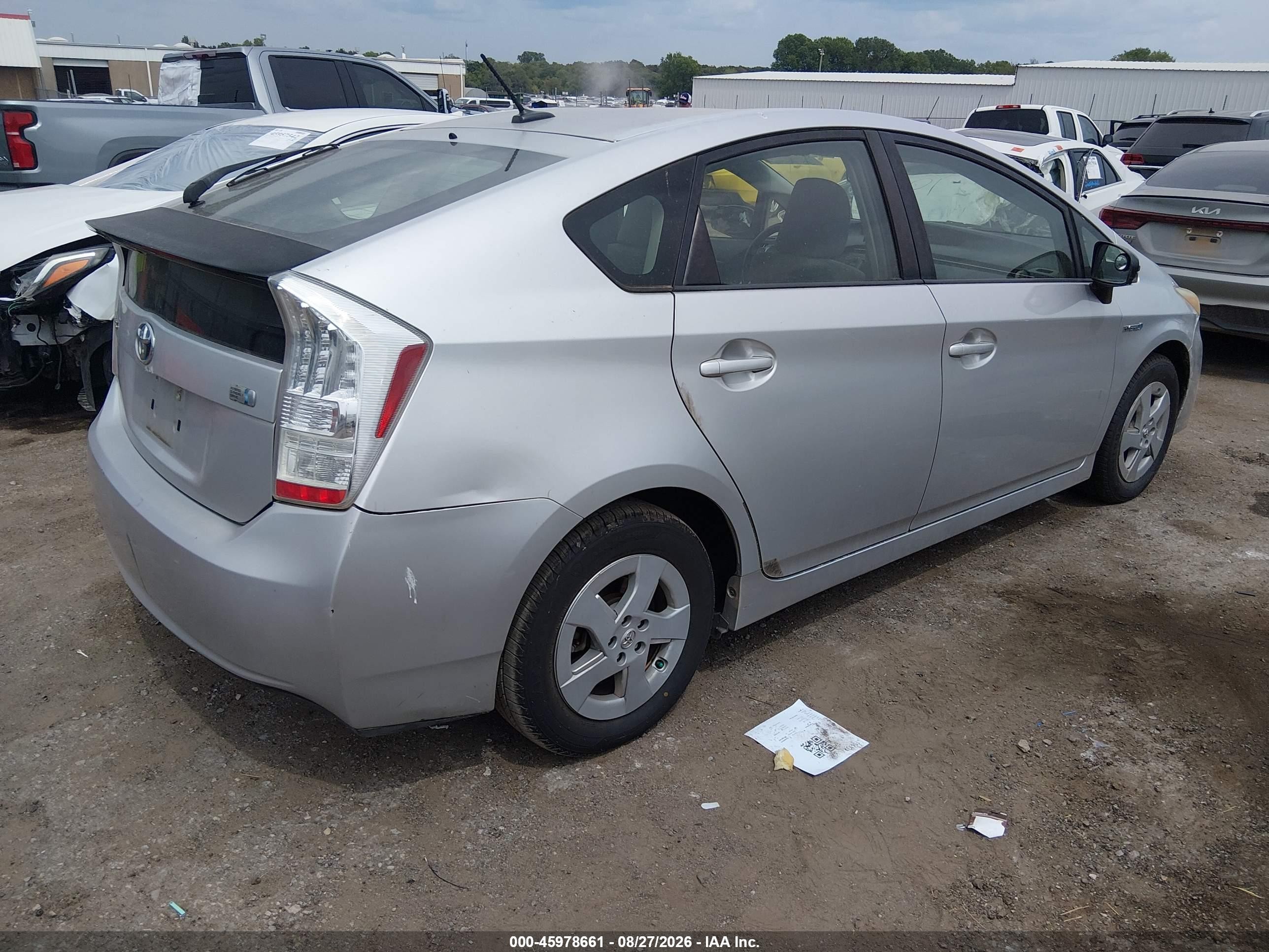 2010 Toyota Prius Iii Серебряный vin: JTDKN3DU2A0148046