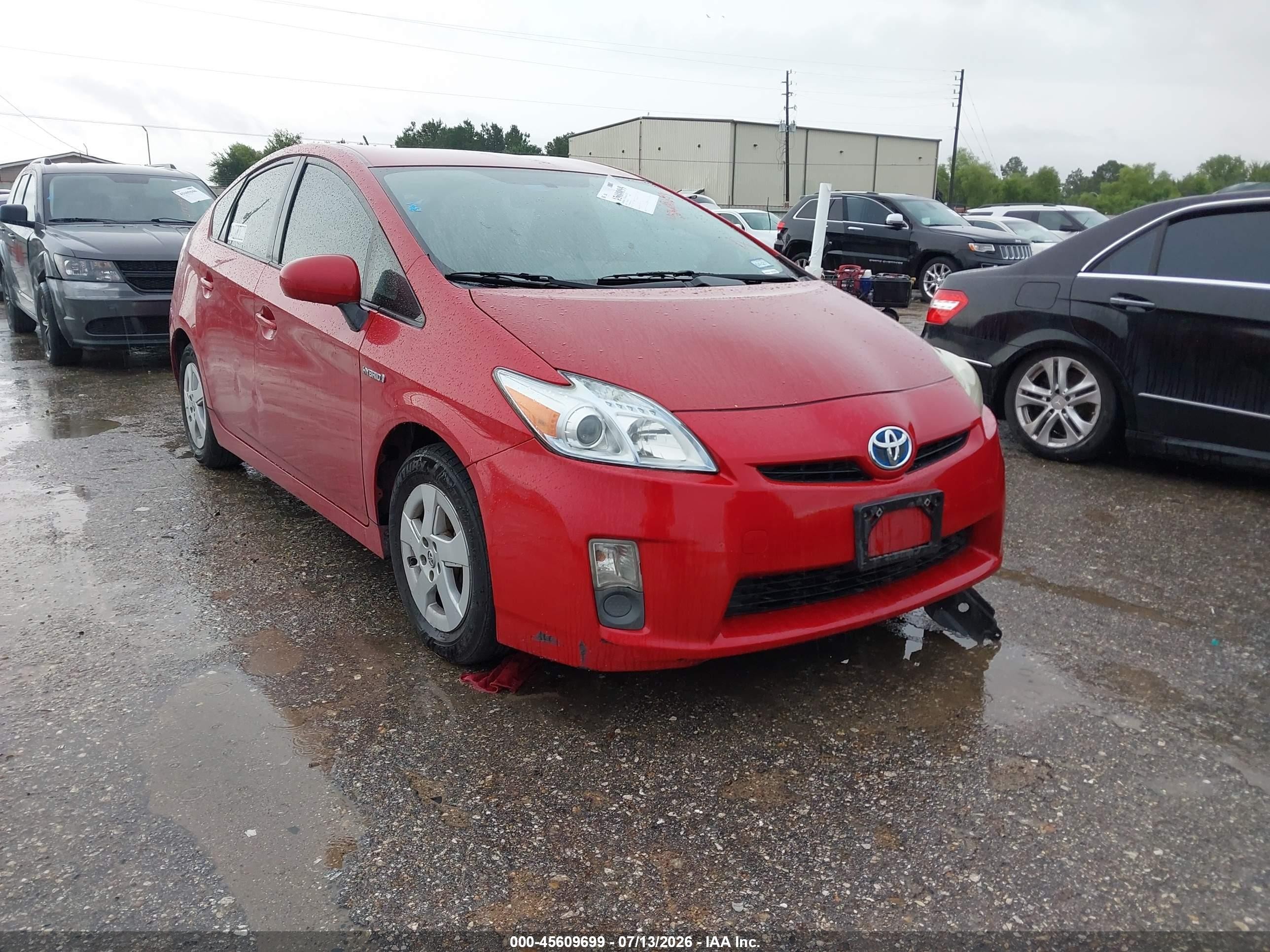 2010 Toyota Prius Ii Красный vin: JTDKN3DU2A0153330
