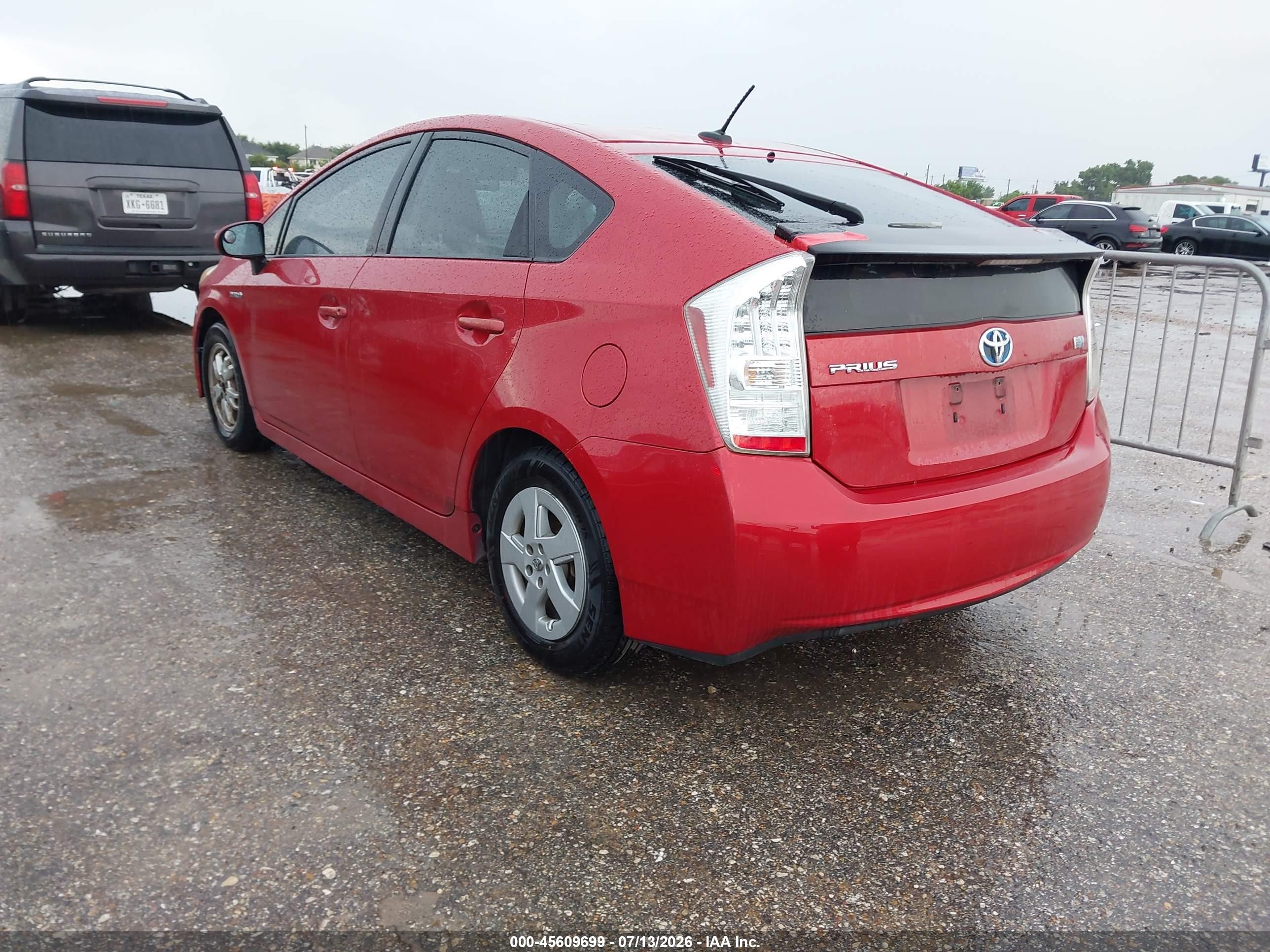 2010 Toyota Prius Ii Красный vin: JTDKN3DU2A0153330