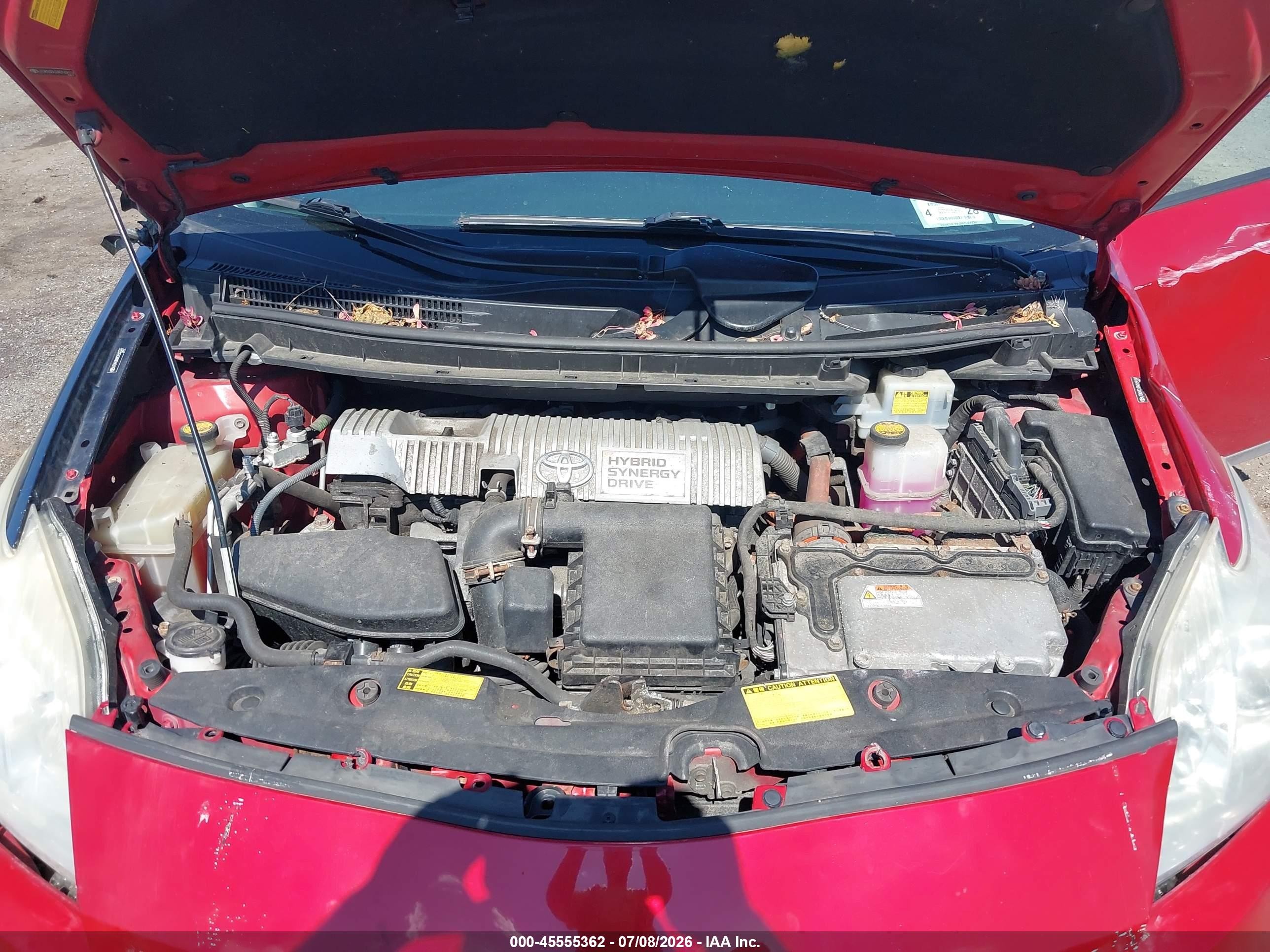 2010 Toyota Prius Iv Red vin: JTDKN3DU2A0169107