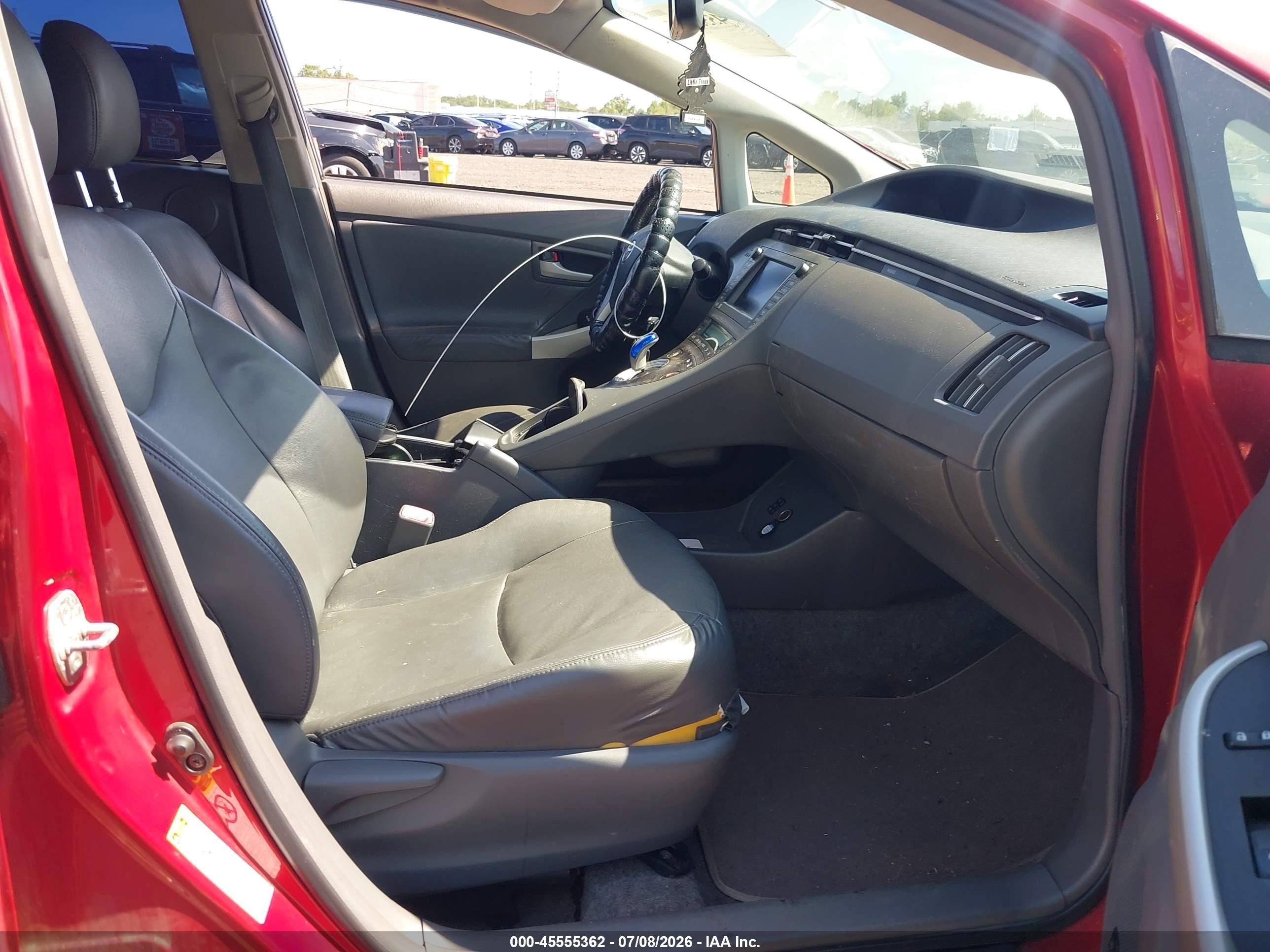 2010 Toyota Prius Iv Red vin: JTDKN3DU2A0169107