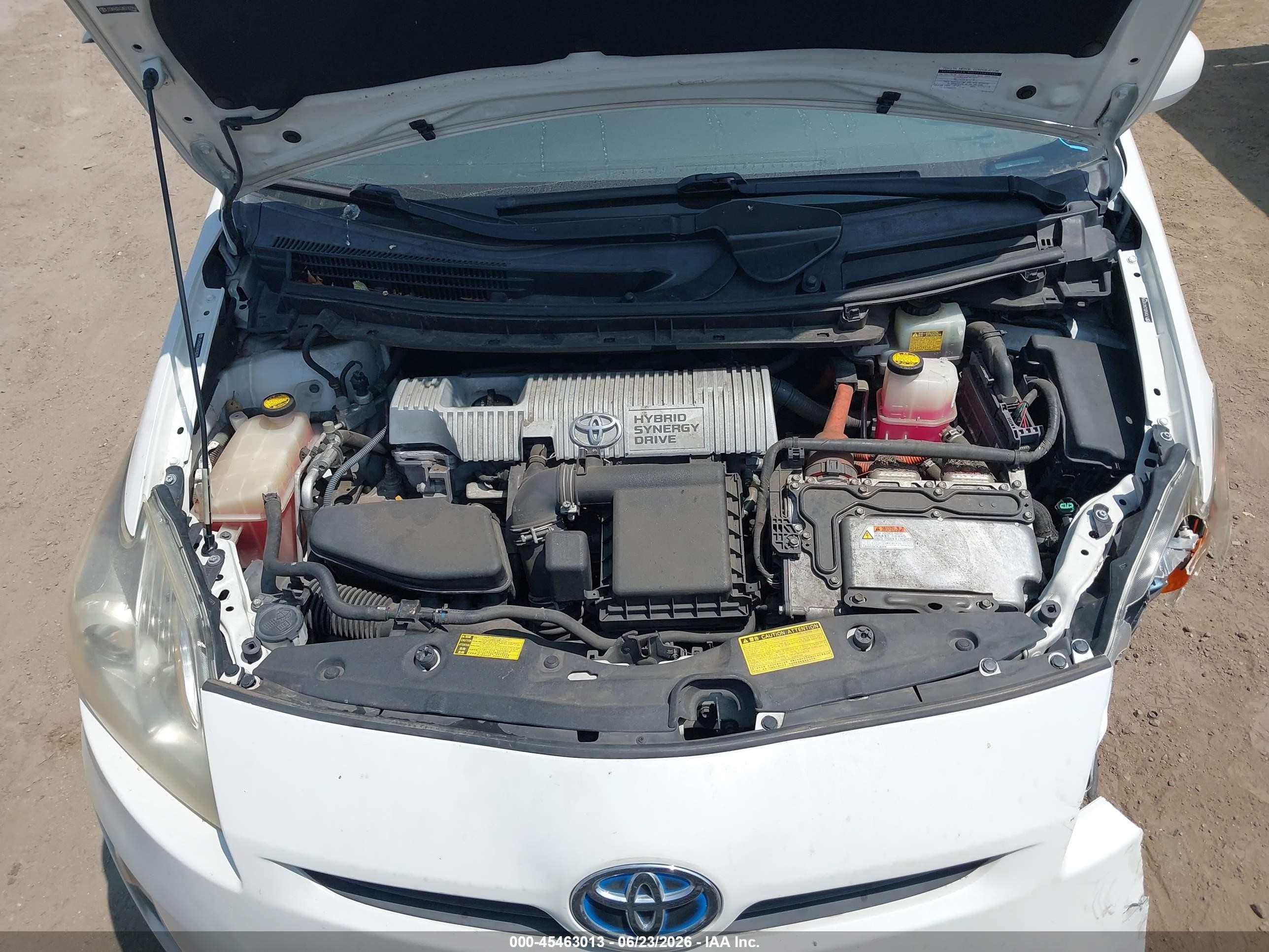 2010 Toyota Prius Ii White vin: JTDKN3DU2A0182956