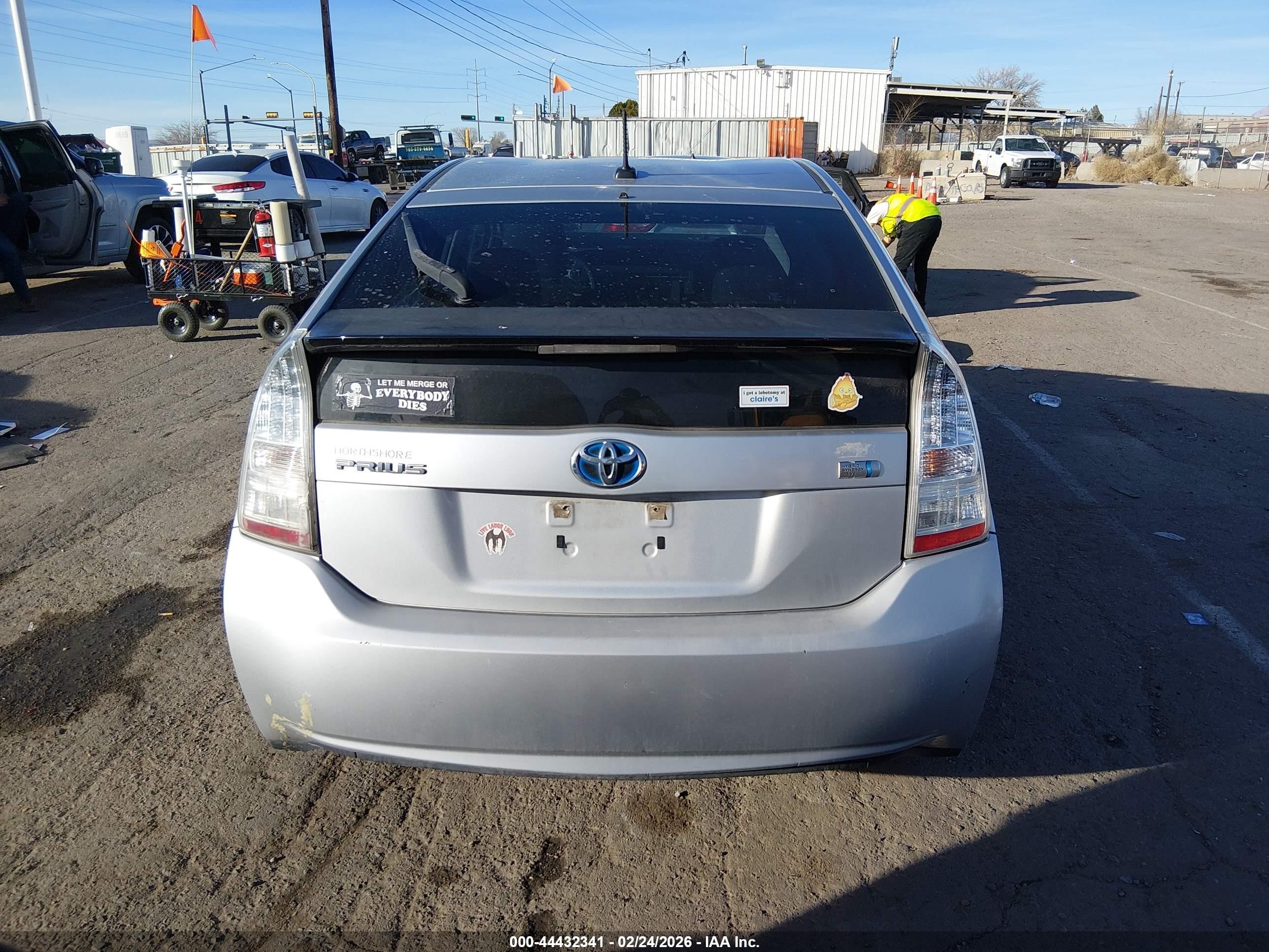 2010 Toyota Prius Iii Серебряный vin: JTDKN3DU2A0188434