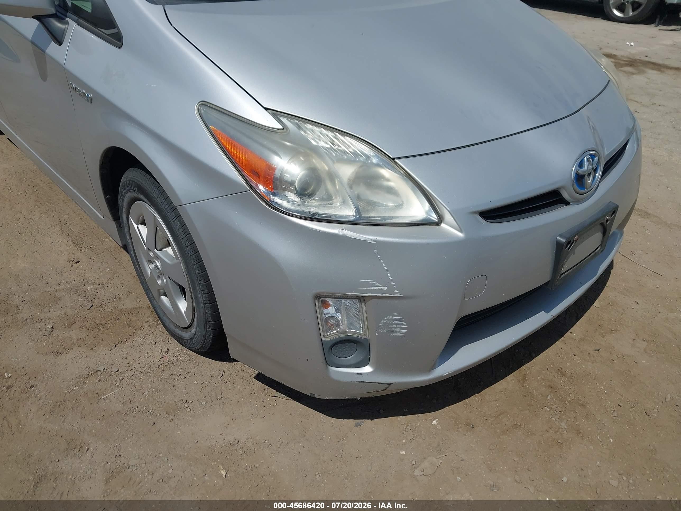 2010 Toyota Prius Iii Silver vin: JTDKN3DU2A0189308