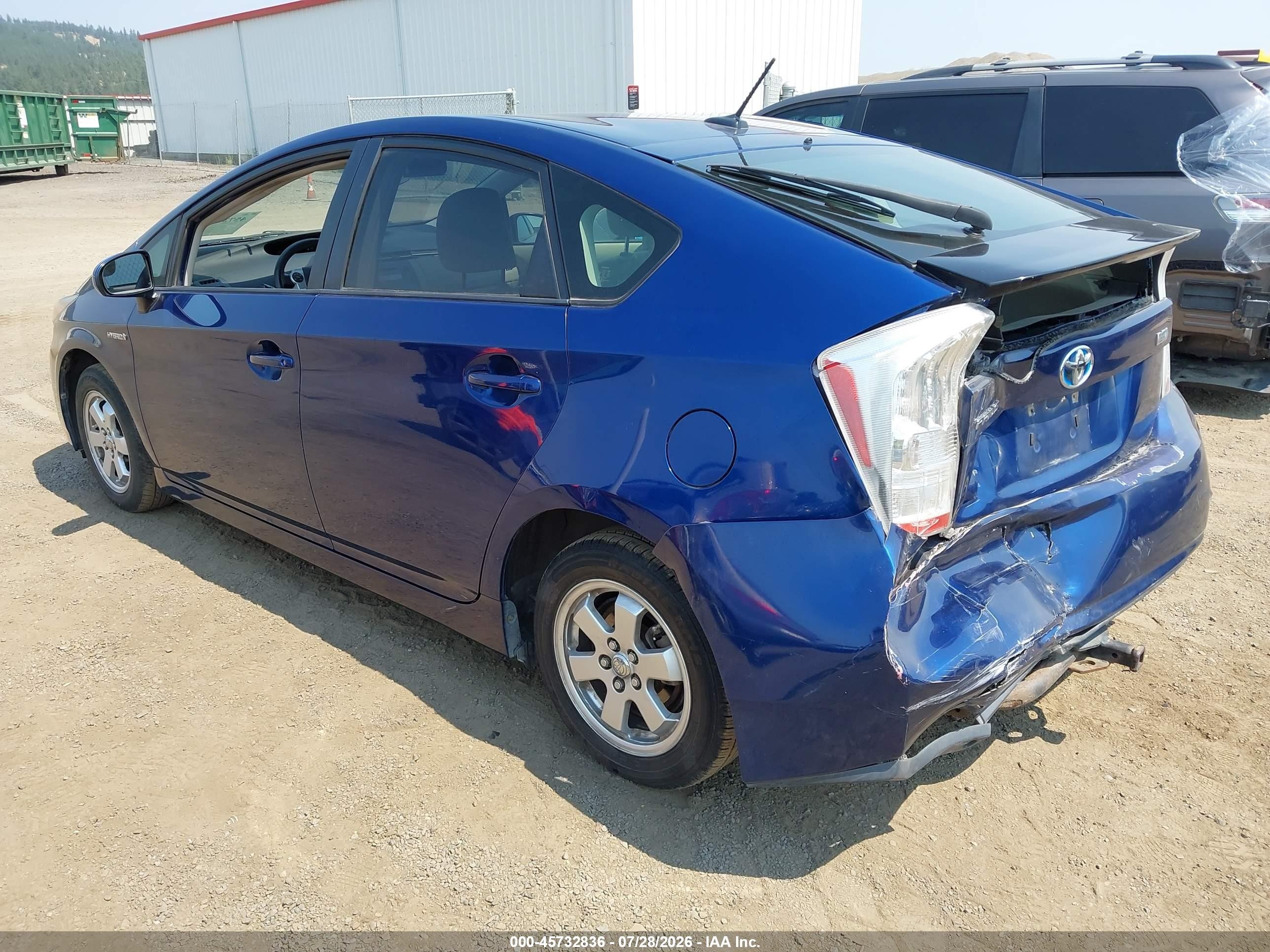 2010 Toyota Prius Ii Синий vin: JTDKN3DU2A0200260