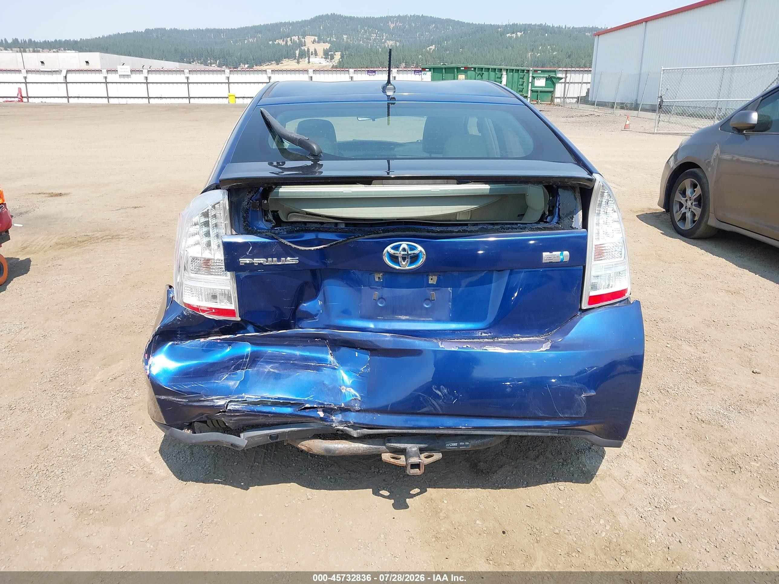 2010 Toyota Prius Ii Синий vin: JTDKN3DU2A0200260