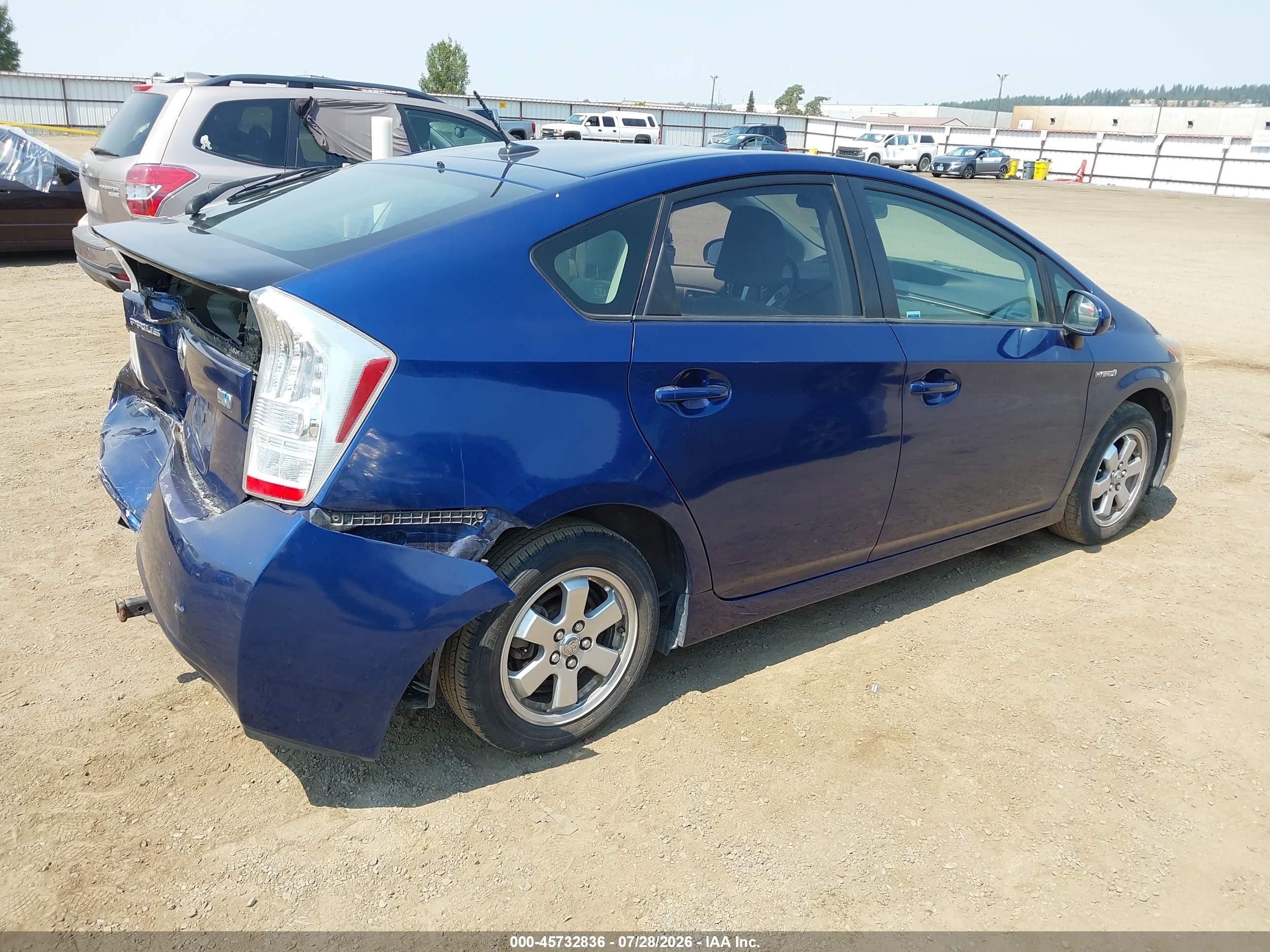 2010 Toyota Prius Ii Синий vin: JTDKN3DU2A0200260