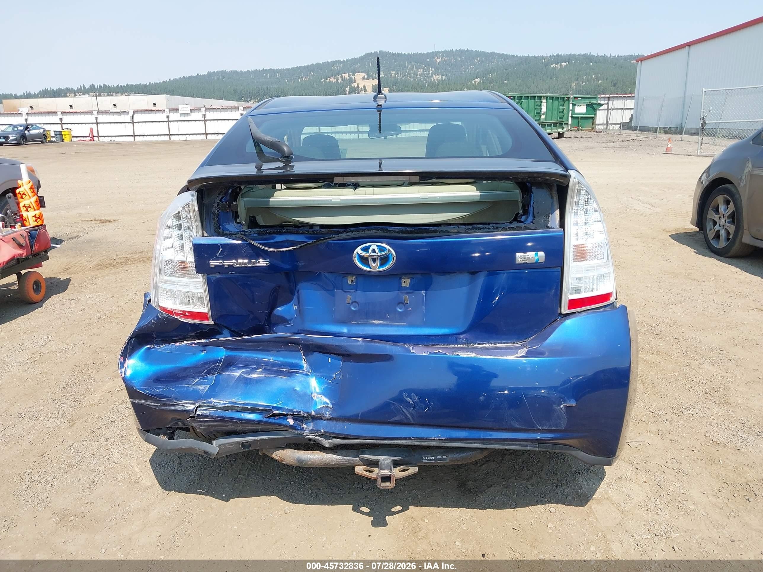 2010 Toyota Prius Ii Синий vin: JTDKN3DU2A0200260