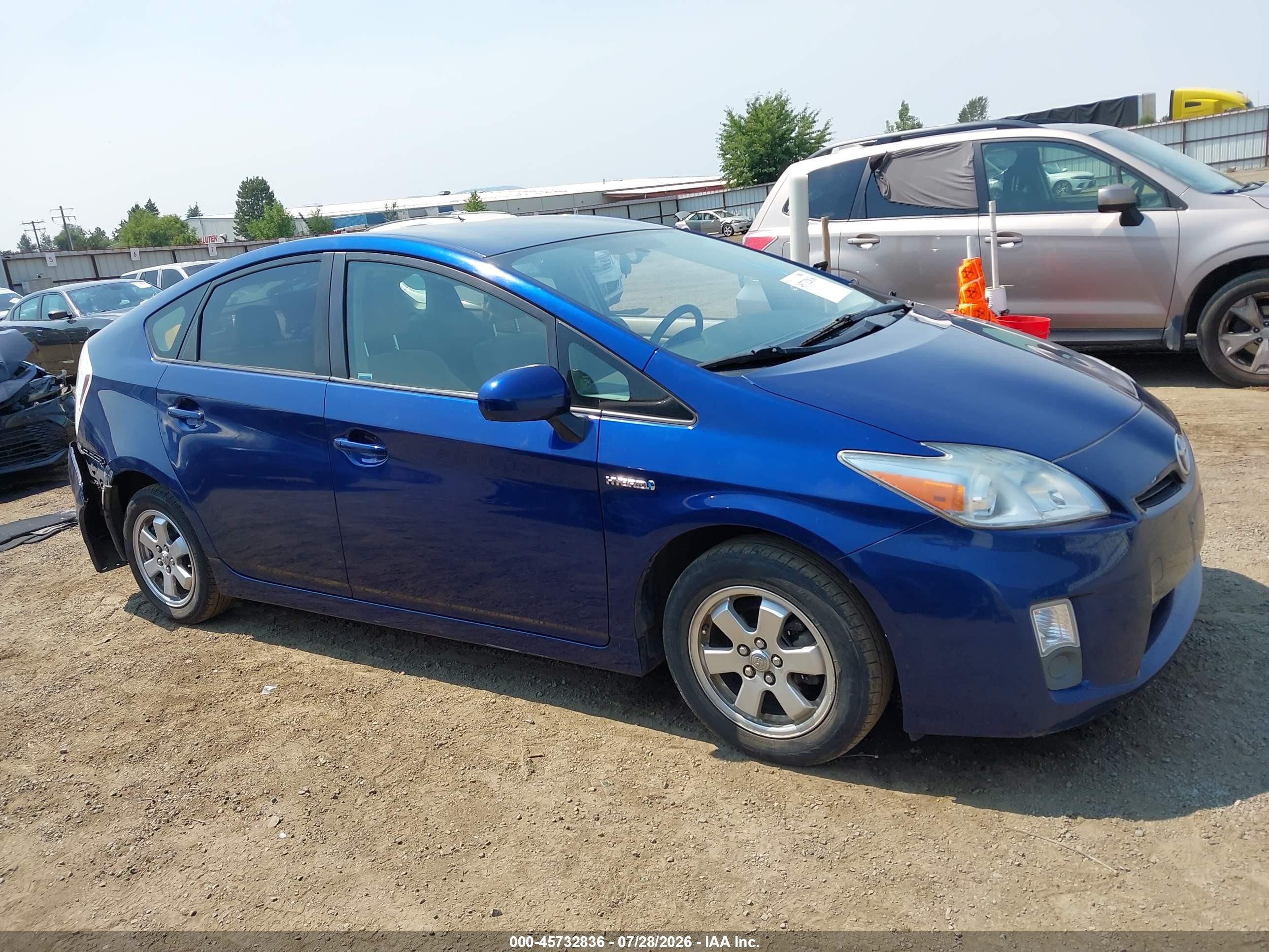 2010 Toyota Prius Ii Синий vin: JTDKN3DU2A0200260