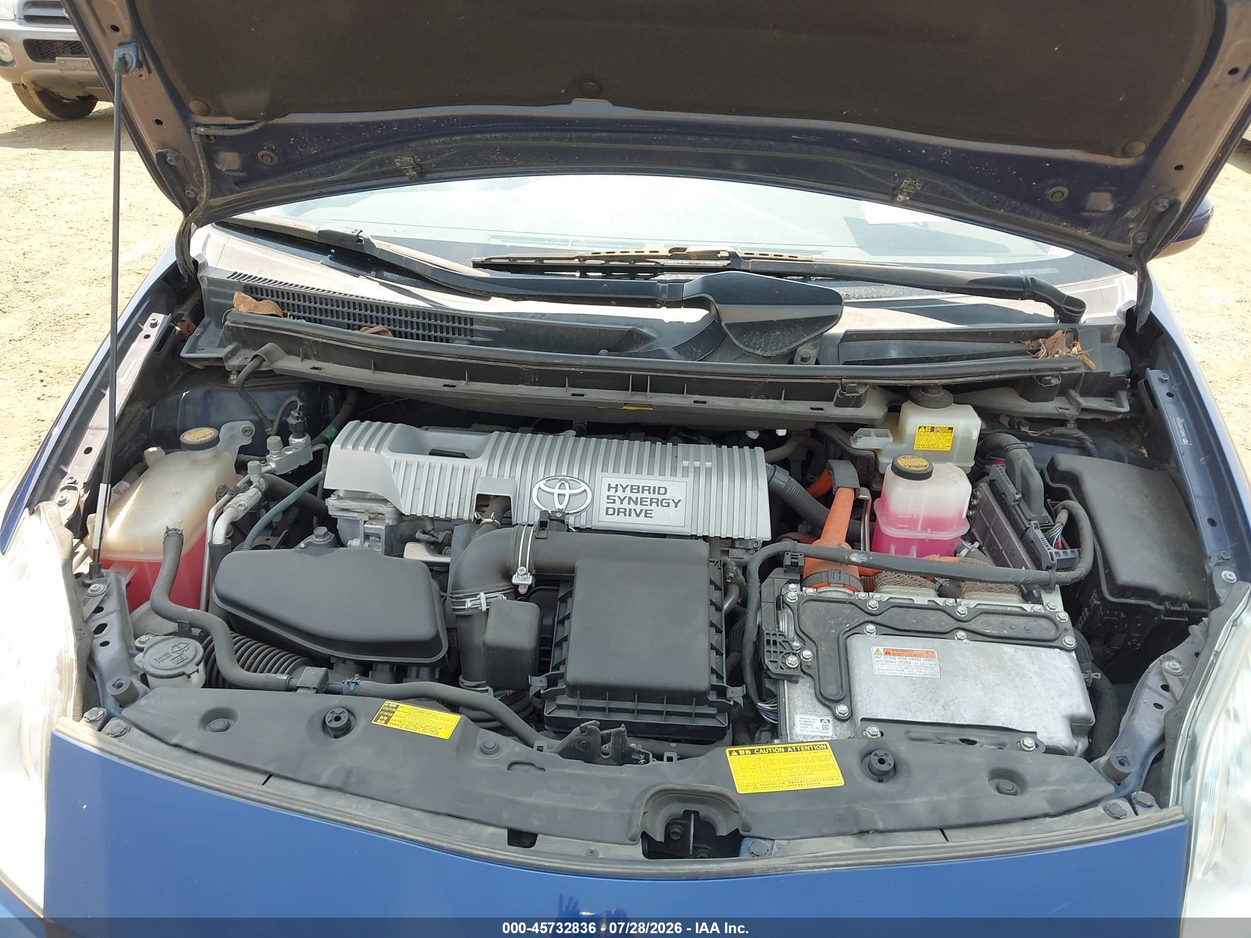 2010 Toyota Prius Ii Синий vin: JTDKN3DU2A0200260