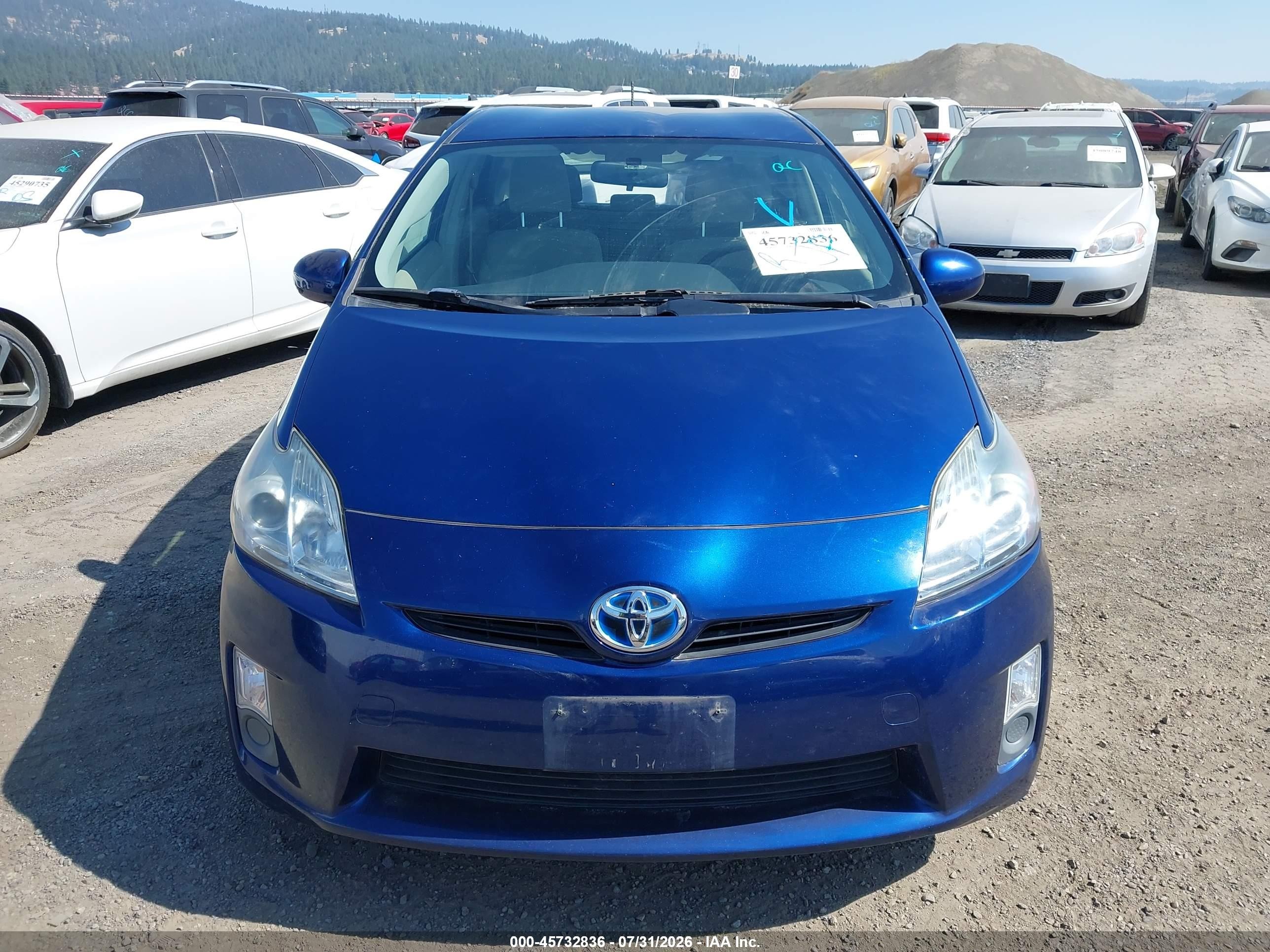 2010 Toyota Prius Ii Синий vin: JTDKN3DU2A0200260