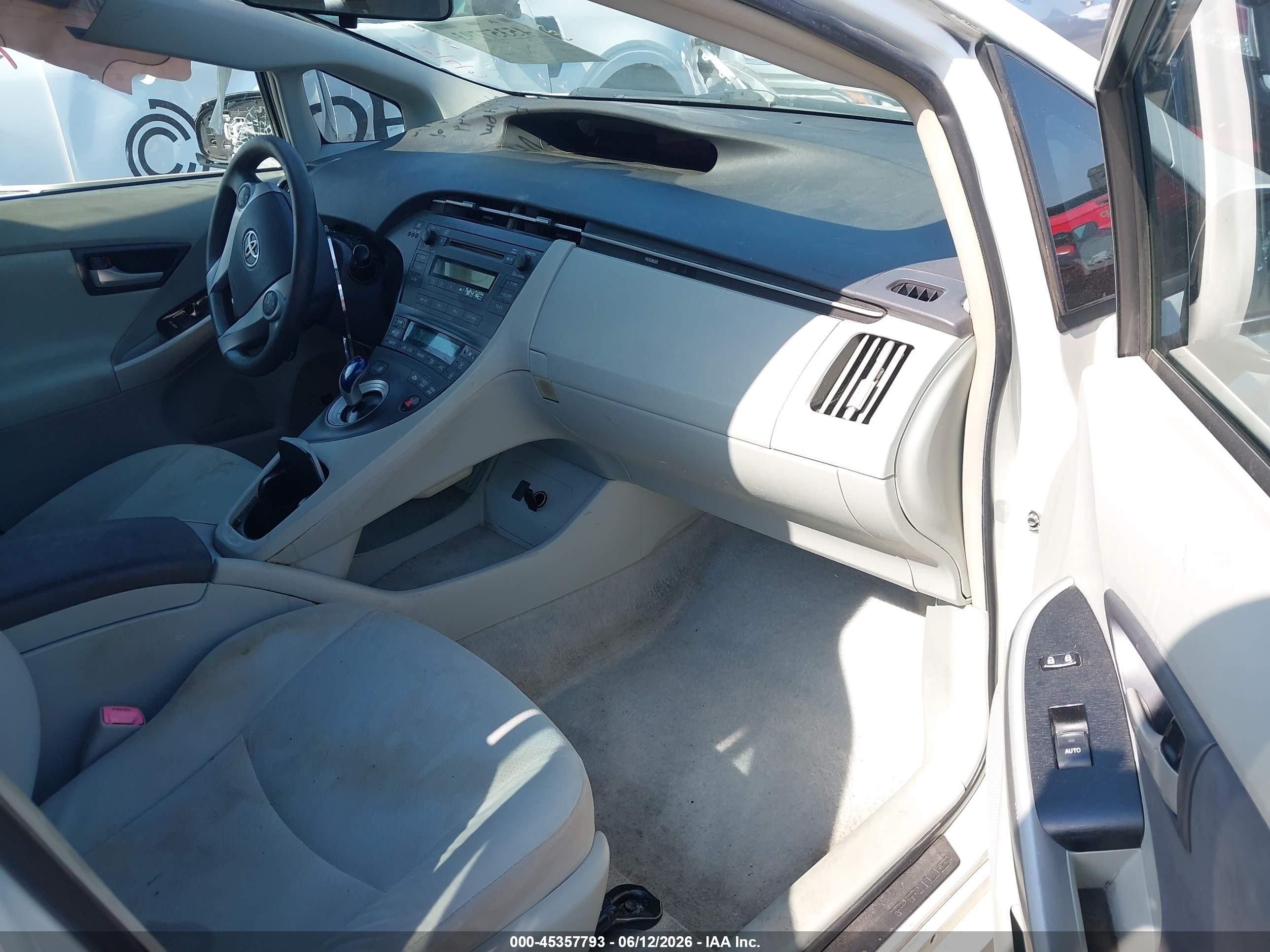 2010 Toyota Prius Ii White vin: JTDKN3DU2A0208620