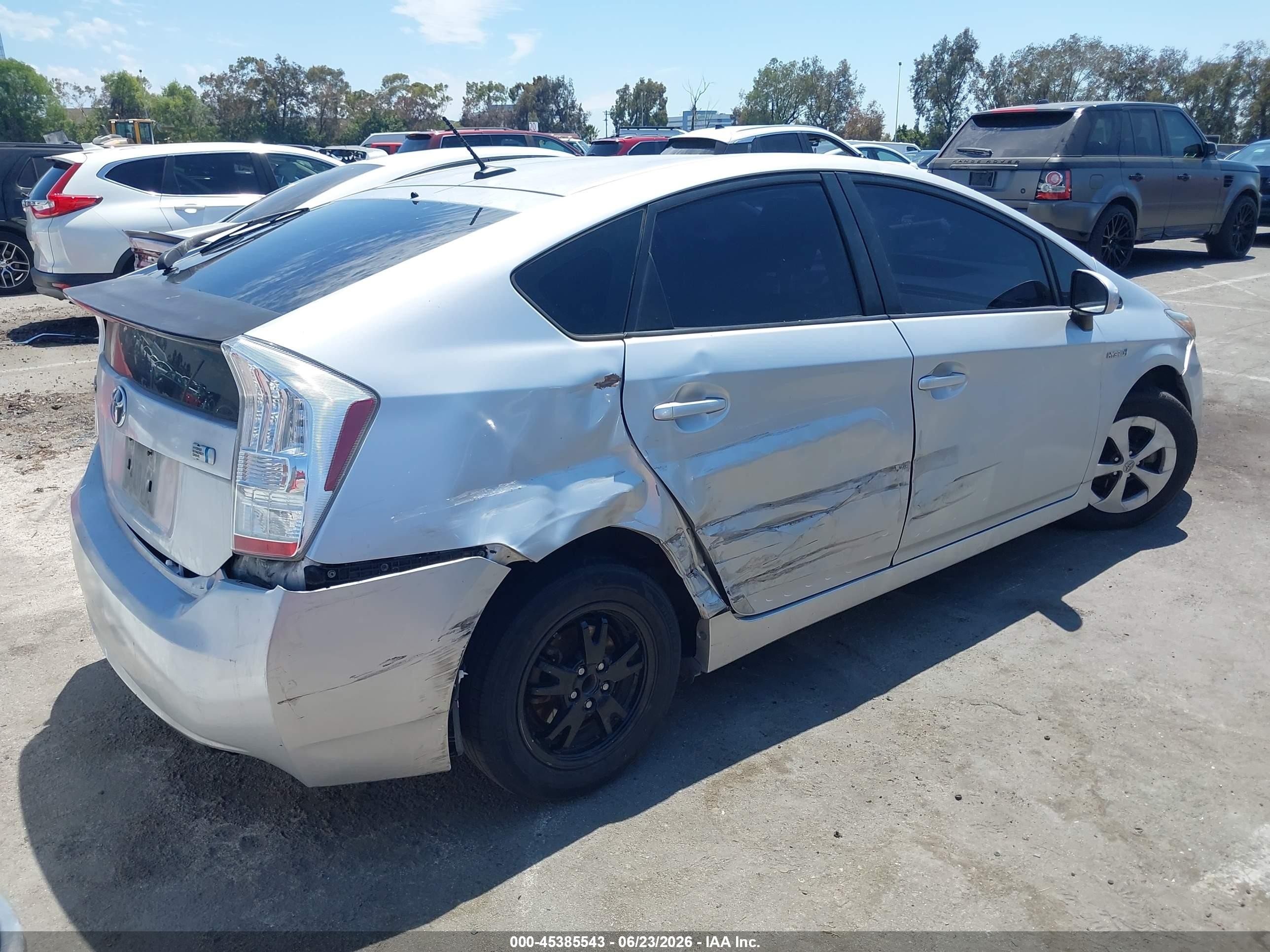 2010 Toyota Prius Iii Gray vin: JTDKN3DU2A0228754