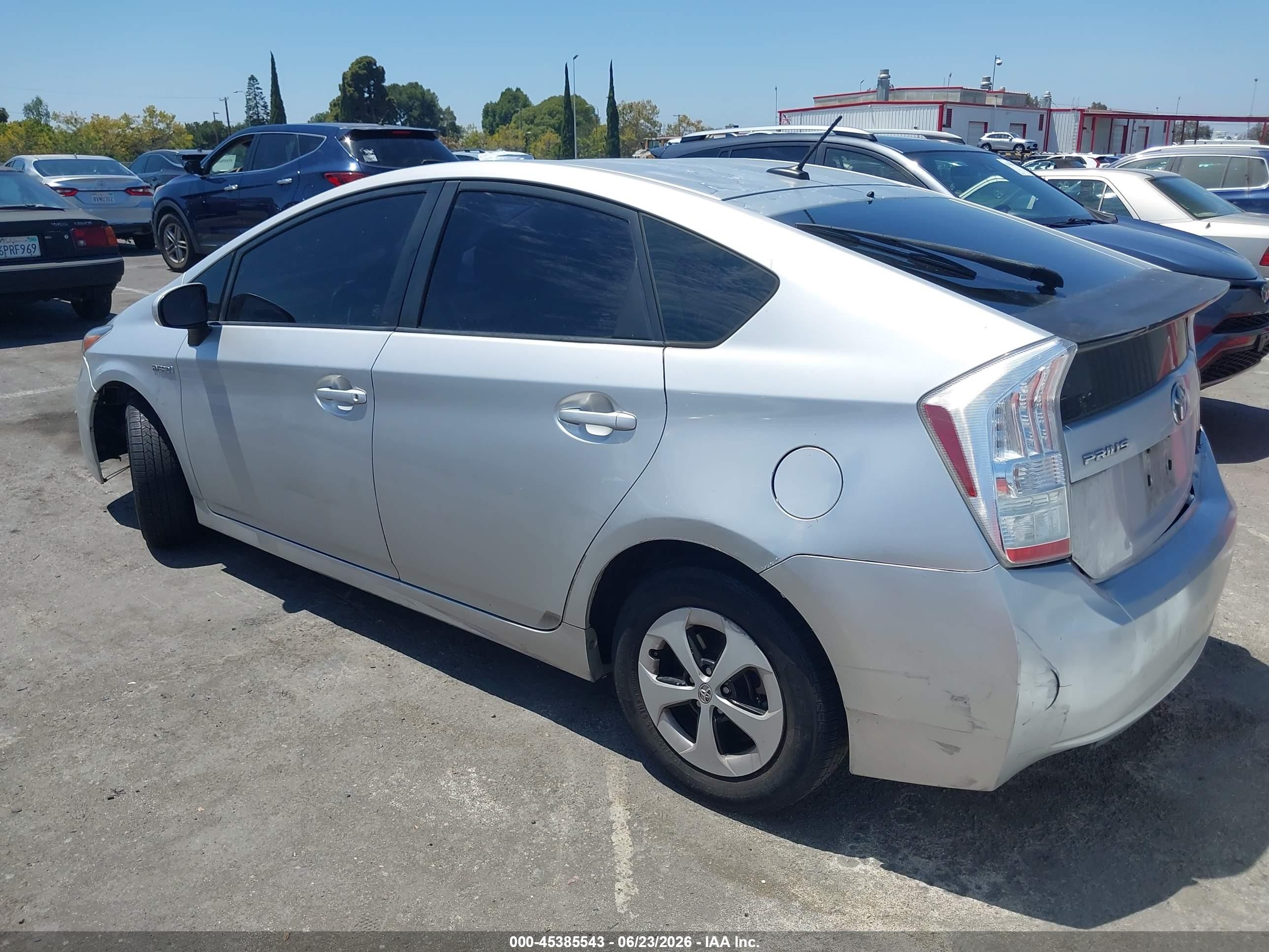 2010 Toyota Prius Iii Gray vin: JTDKN3DU2A0228754