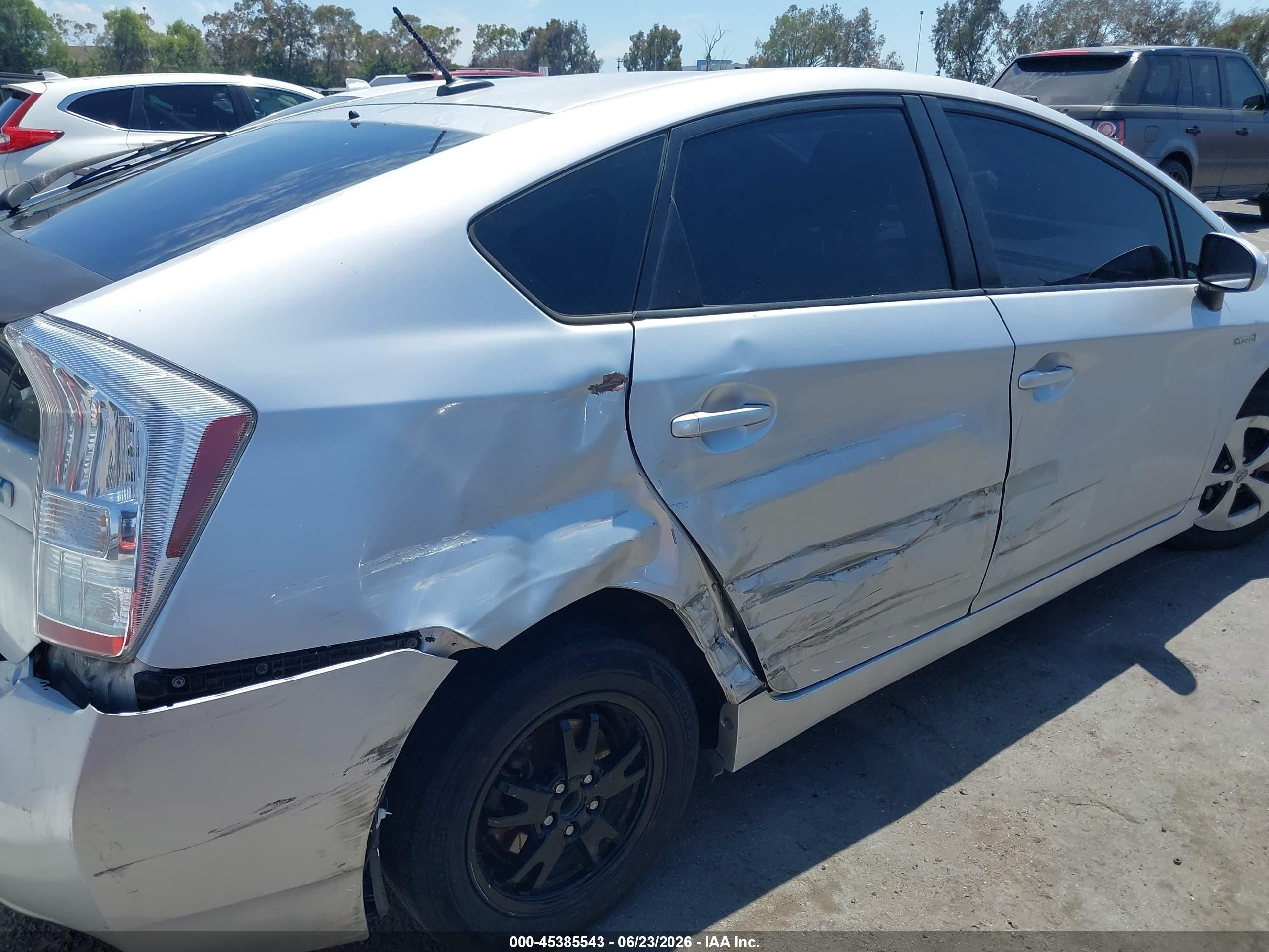 2010 Toyota Prius Iii Gray vin: JTDKN3DU2A0228754