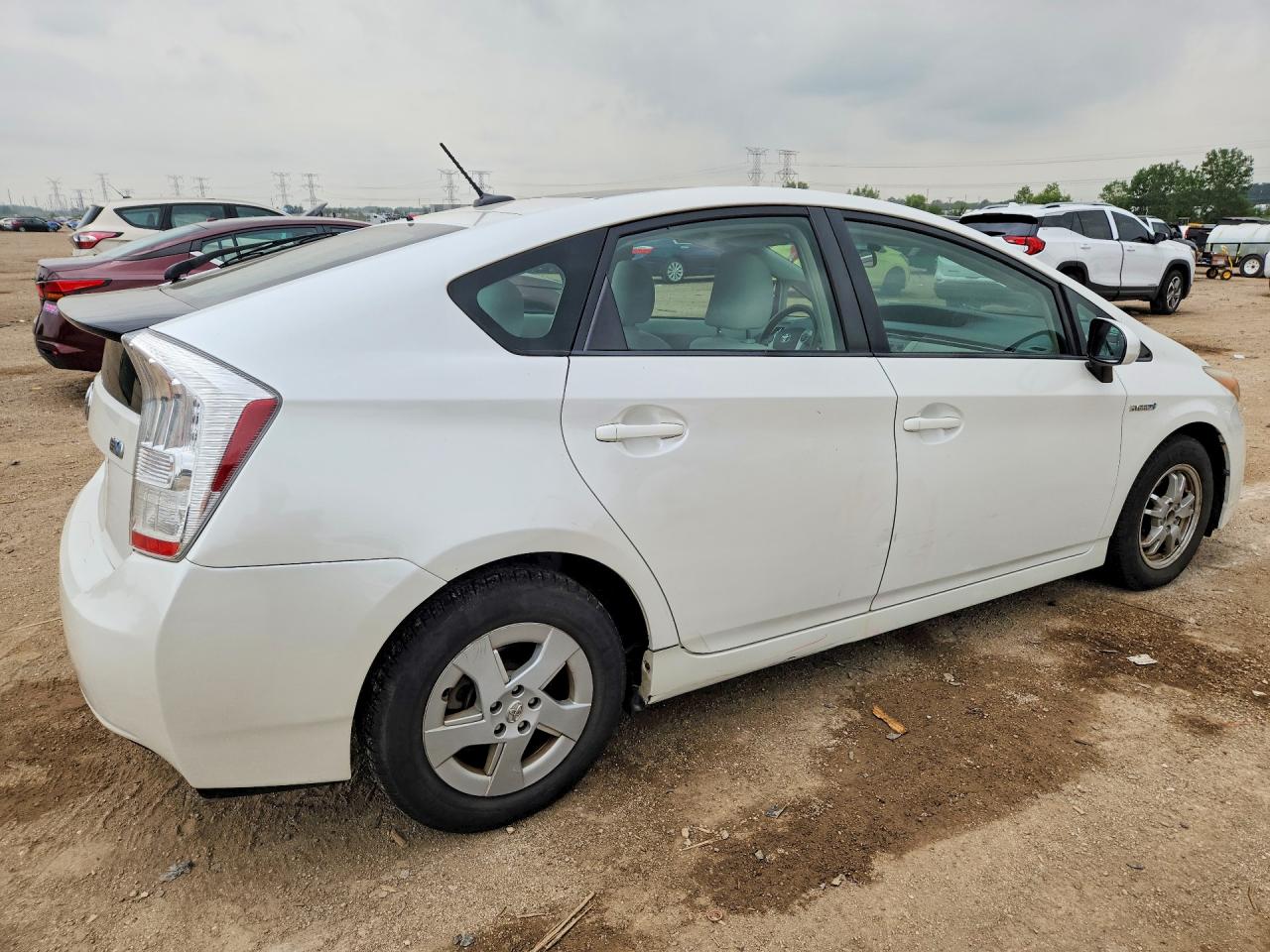 2010 Toyota Prius Iii Белый vin: JTDKN3DU2A0235686
