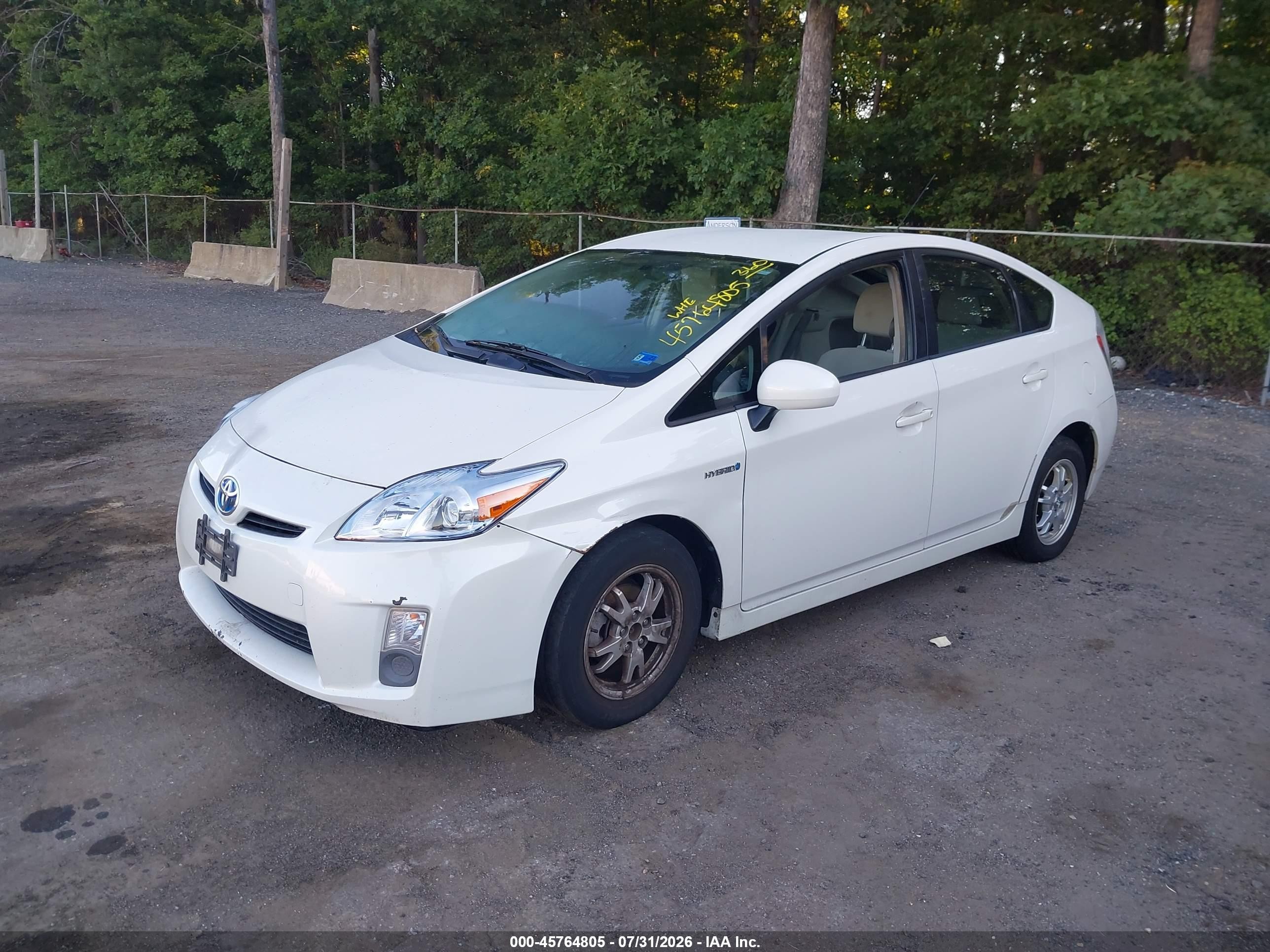 2010 Toyota Prius Ii Белый vin: JTDKN3DU2A0236014