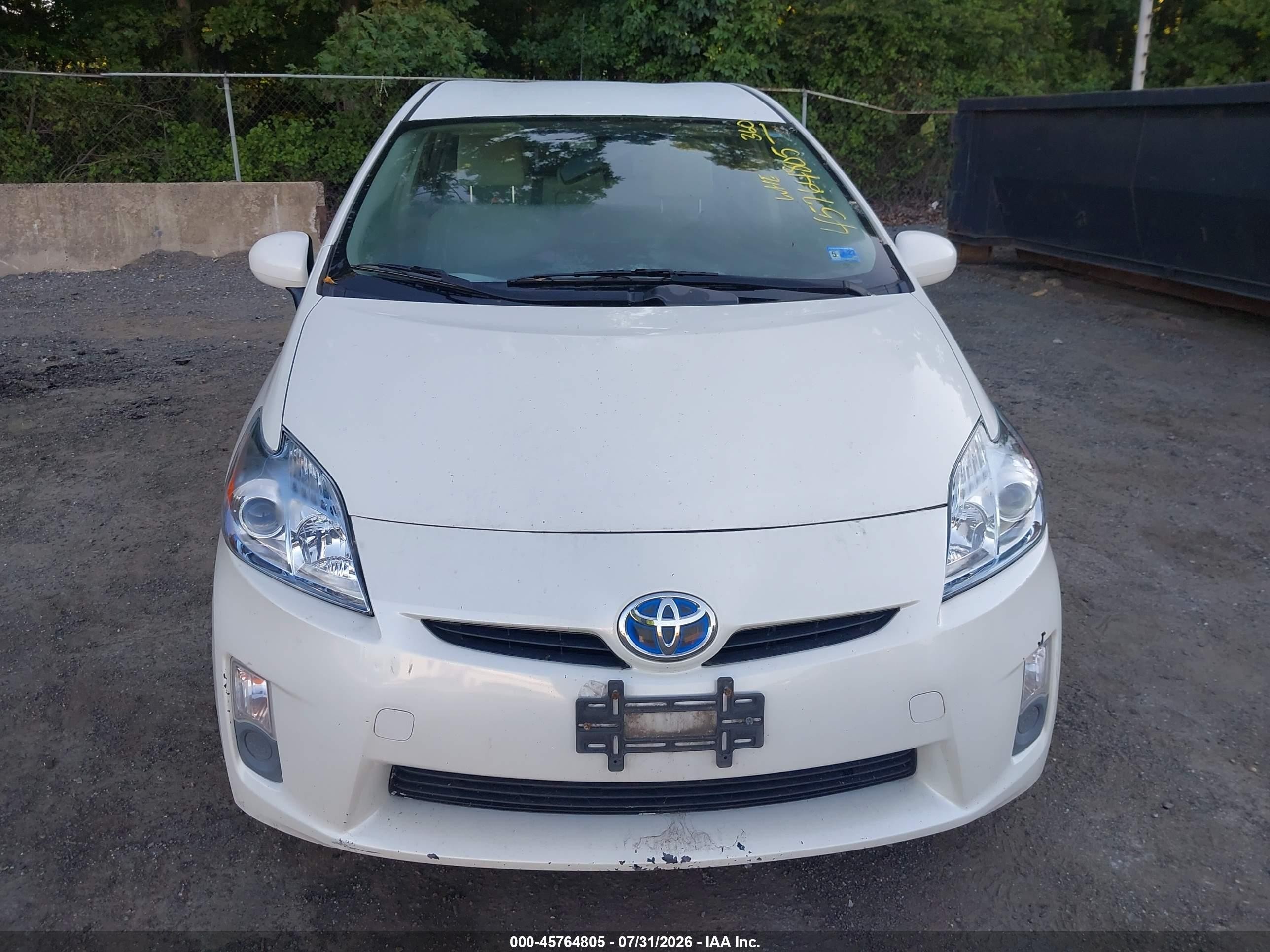 2010 Toyota Prius Ii Белый vin: JTDKN3DU2A0236014