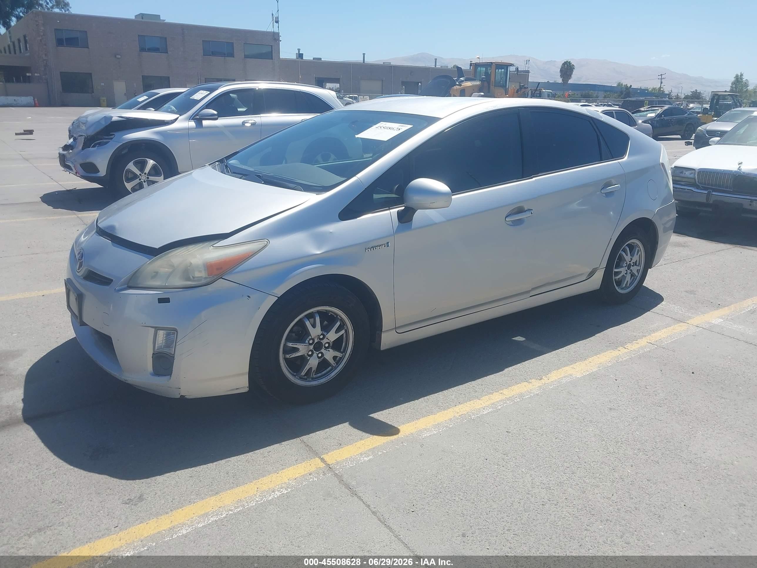 2010 Toyota Prius Ii Silver vin: JTDKN3DU2A0236725
