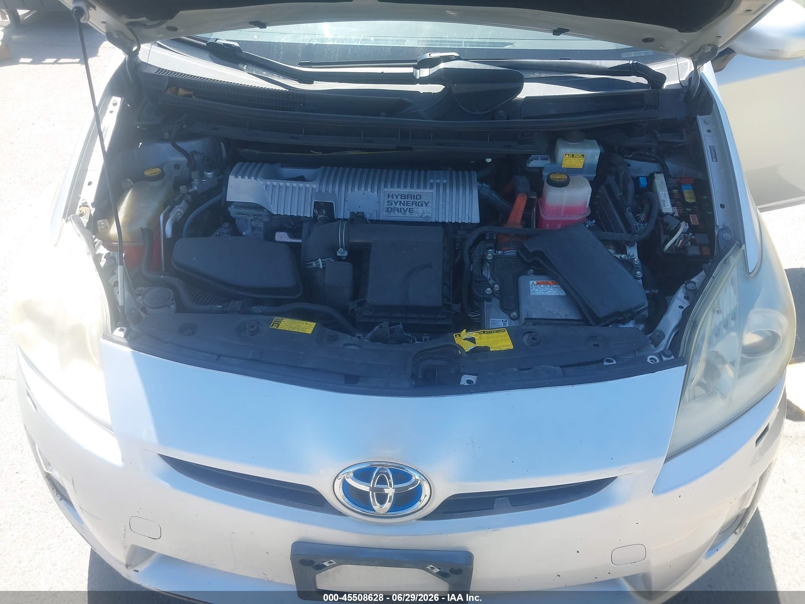 2010 Toyota Prius Ii Silver vin: JTDKN3DU2A0236725