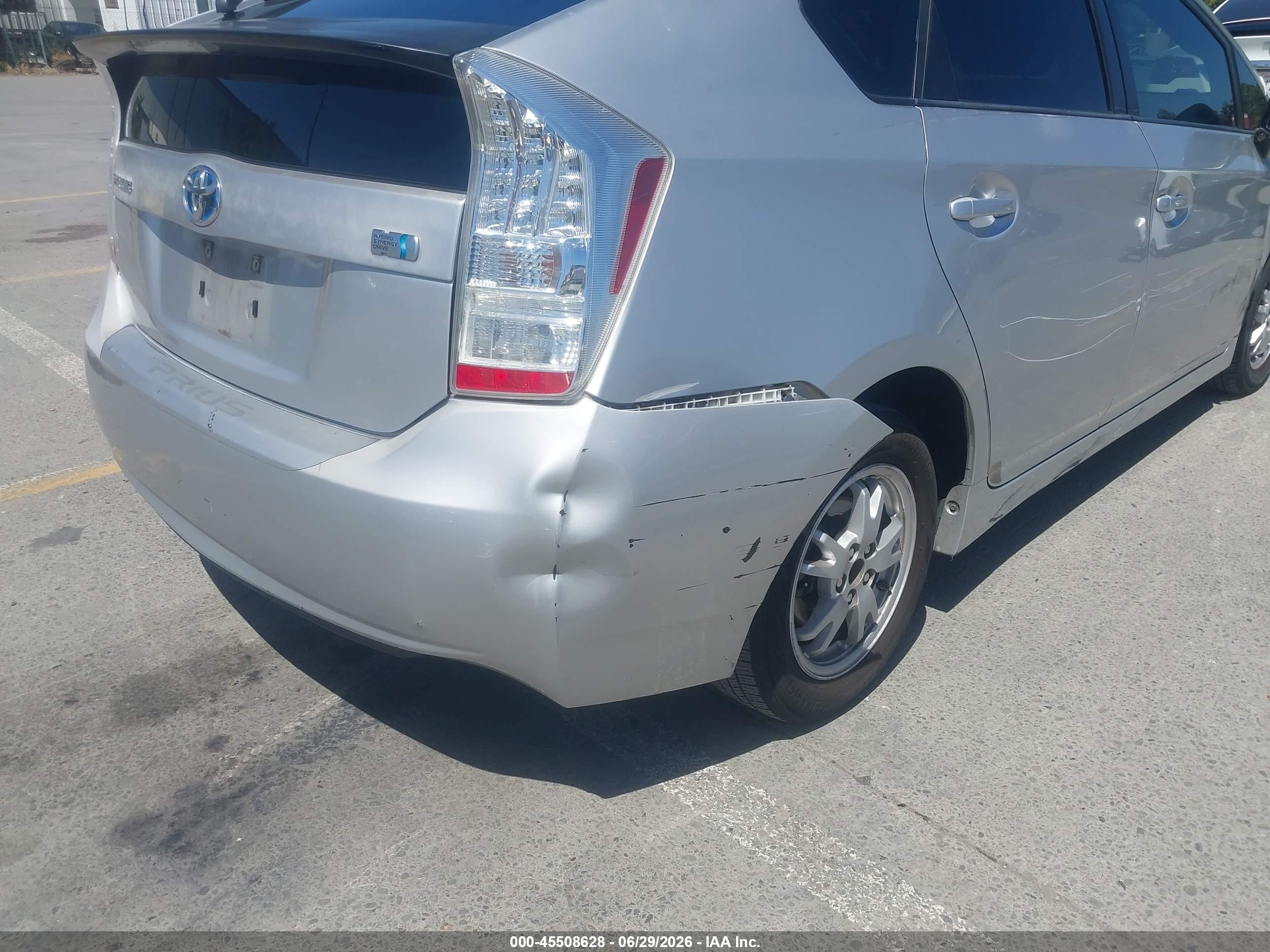 2010 Toyota Prius Ii Silver vin: JTDKN3DU2A0236725