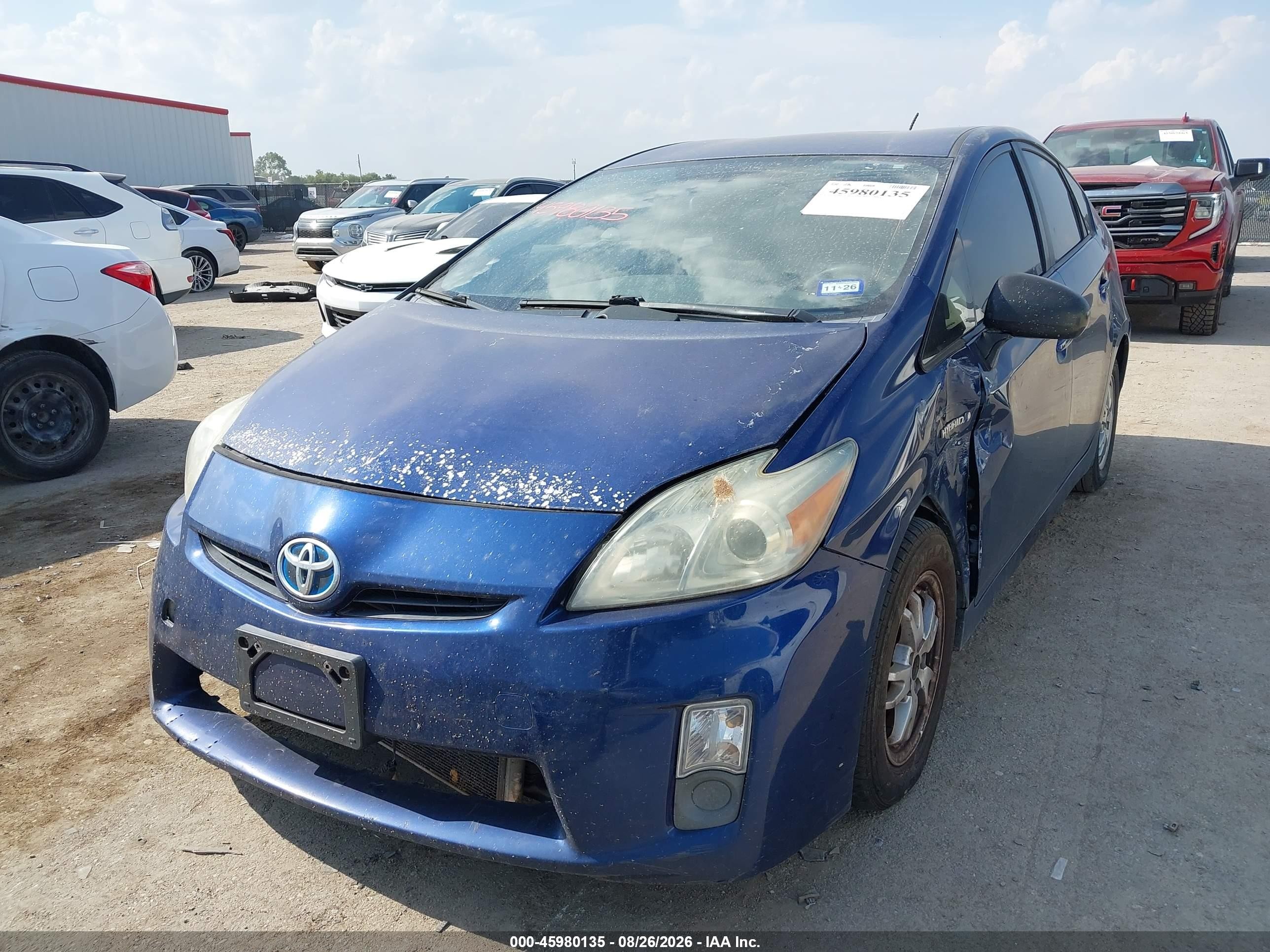 2010 Toyota Prius Iii Blue vin: JTDKN3DU2A1004667
