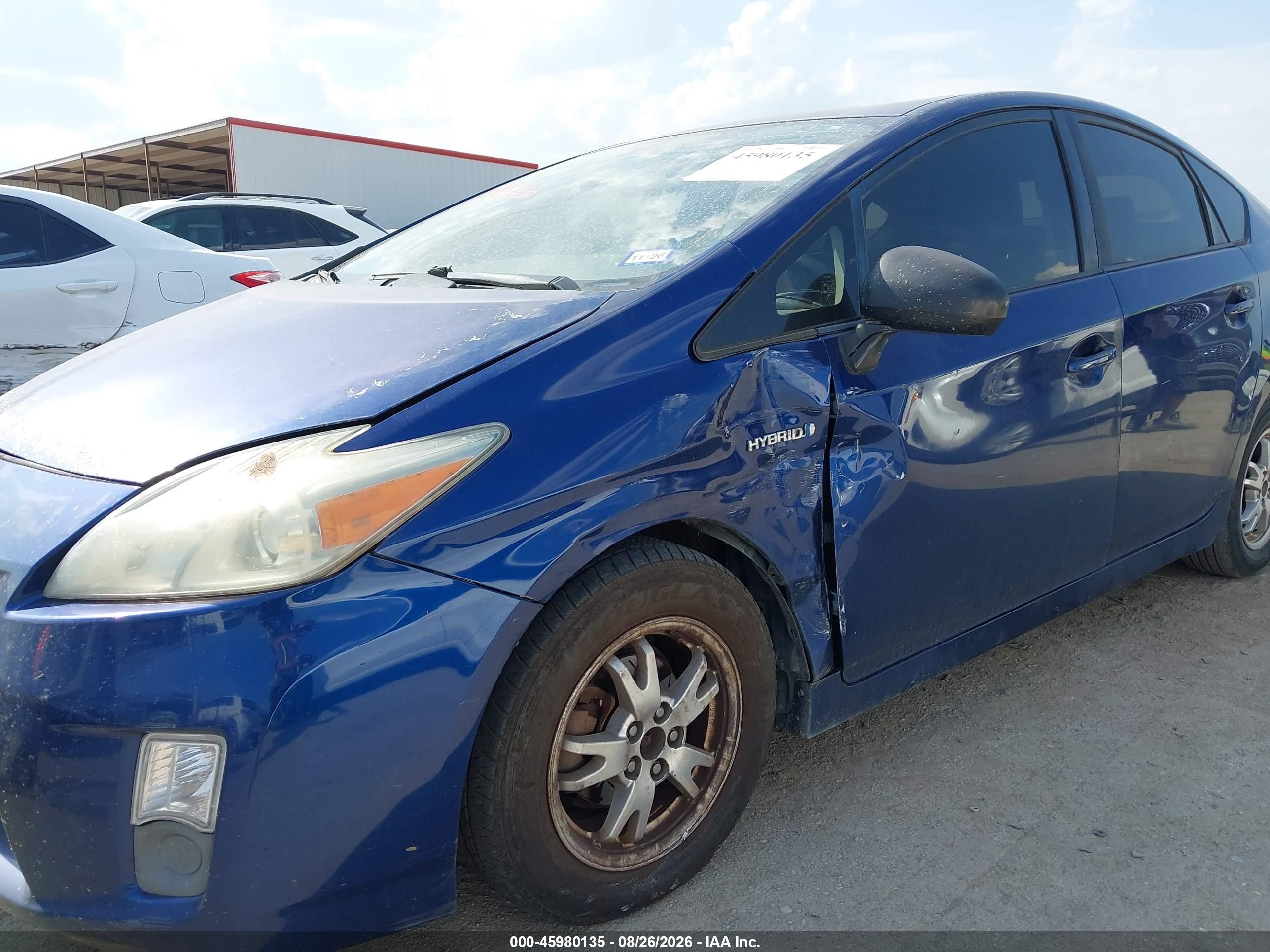 2010 Toyota Prius Iii Blue vin: JTDKN3DU2A1004667