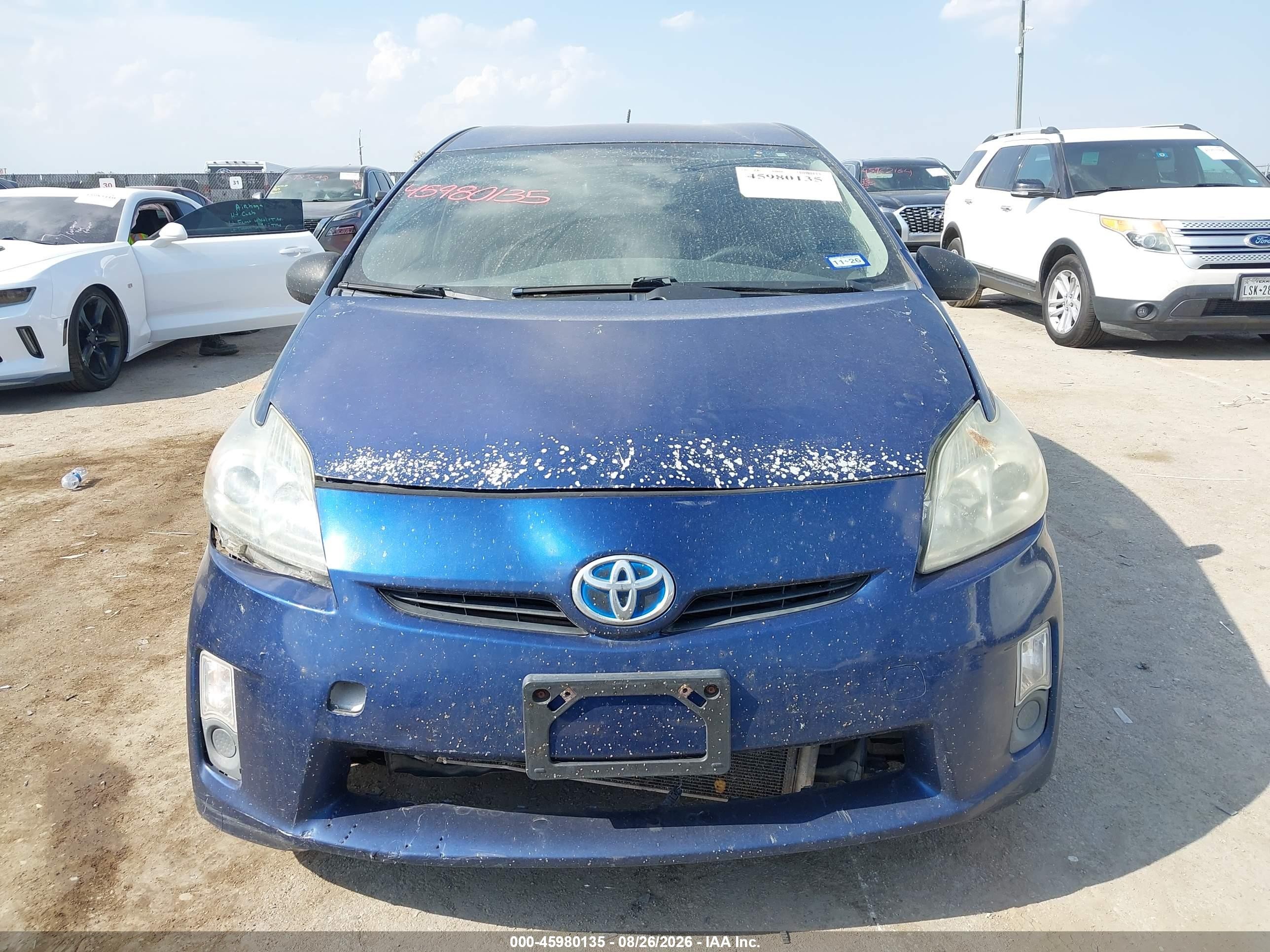2010 Toyota Prius Iii Blue vin: JTDKN3DU2A1004667