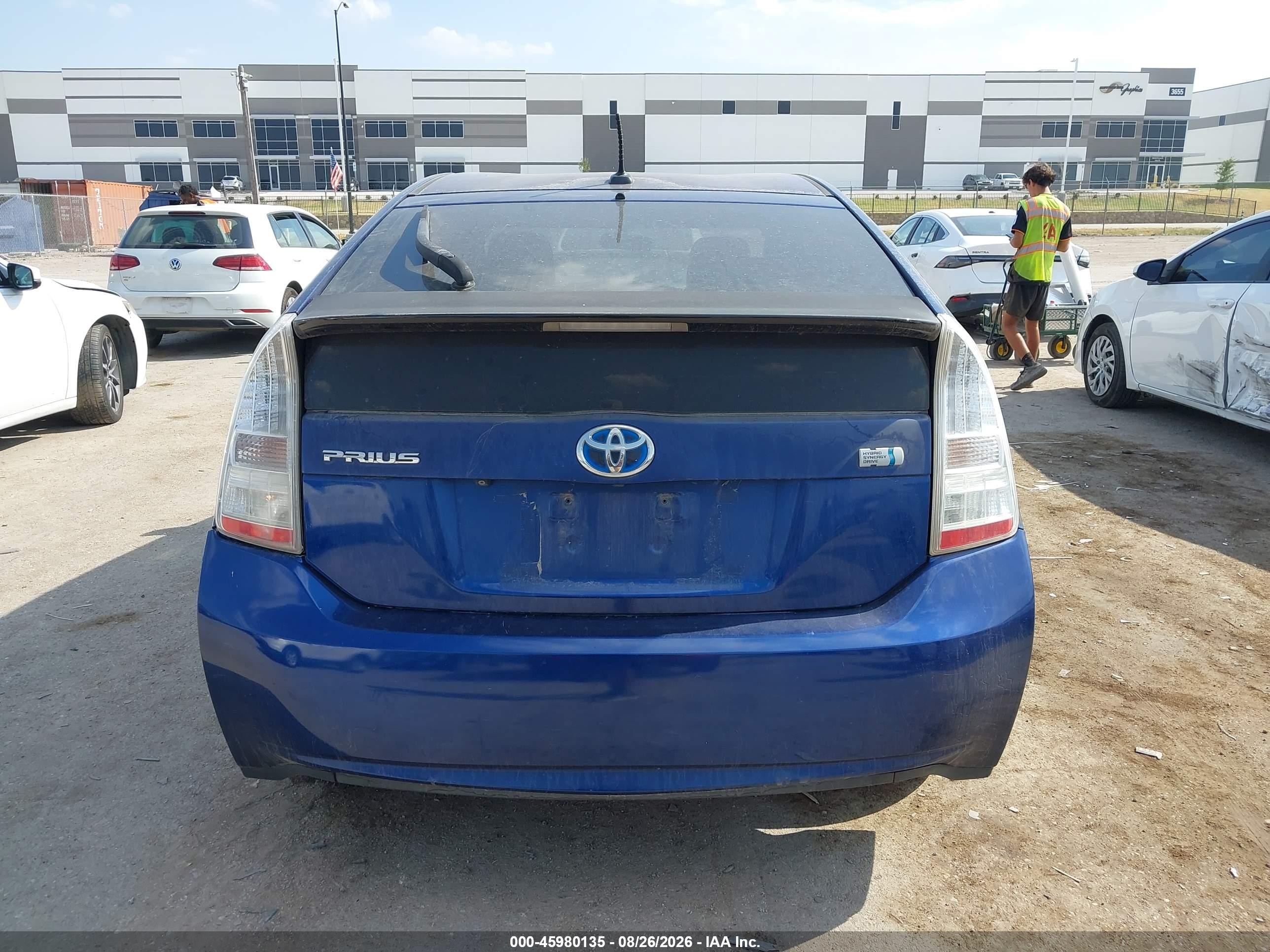 2010 Toyota Prius Iii Blue vin: JTDKN3DU2A1004667