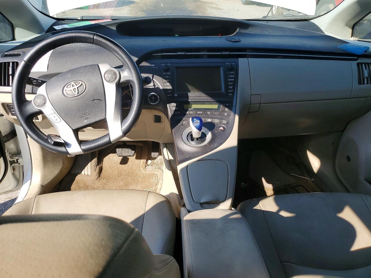 2010 Toyota Prius Iv White vin: JTDKN3DU2A1010887