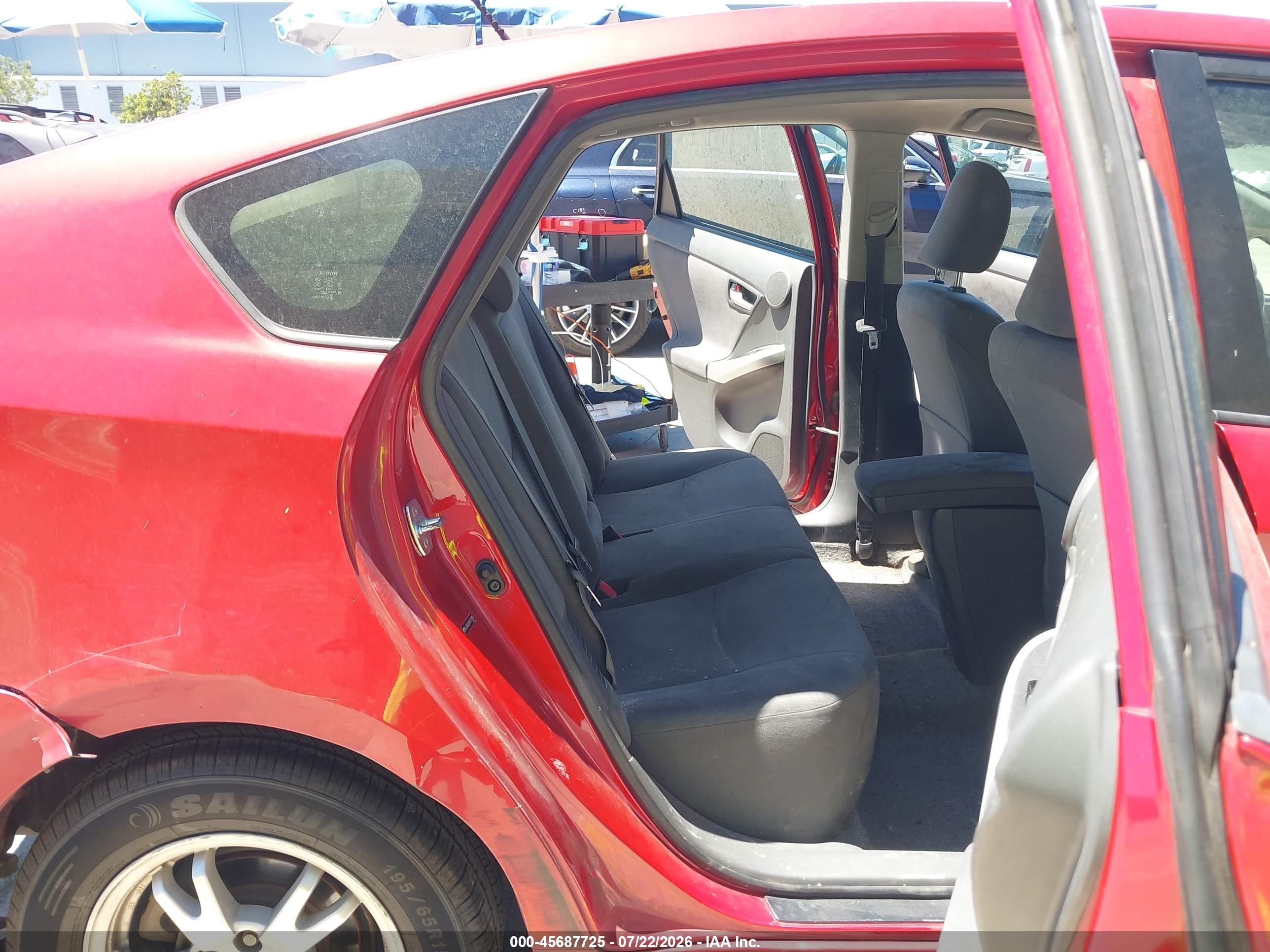 2010 Toyota Prius Iii Red vin: JTDKN3DU2A1171885