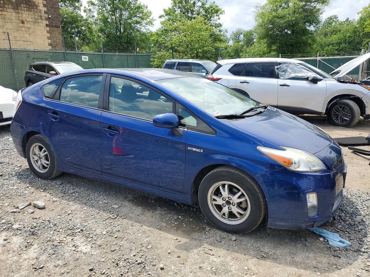 2010 Toyota Prius Iii Blue vin: JTDKN3DU2A5026581
