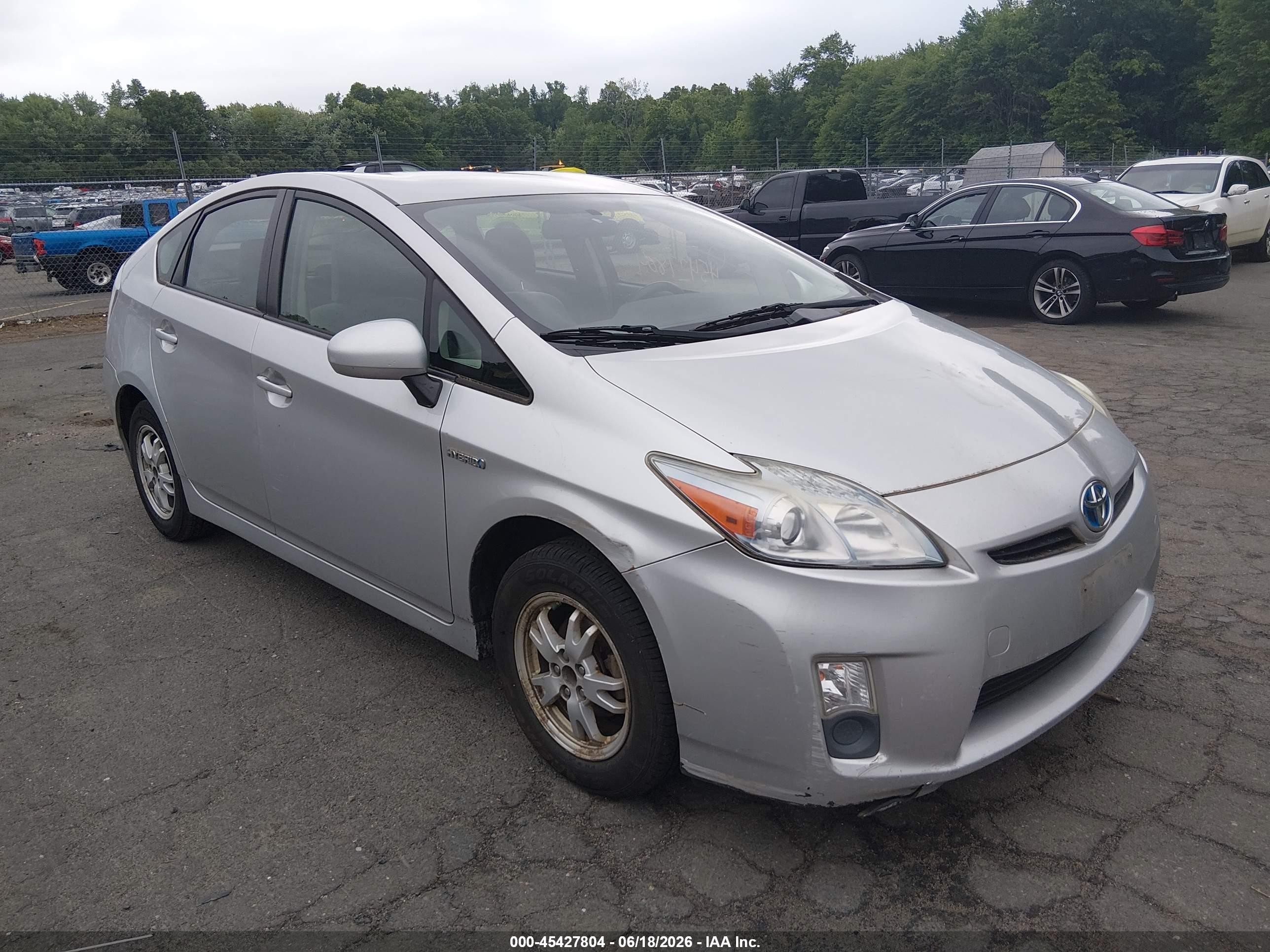 2010 Toyota Prius Ii Silver vin: JTDKN3DU2A5103854