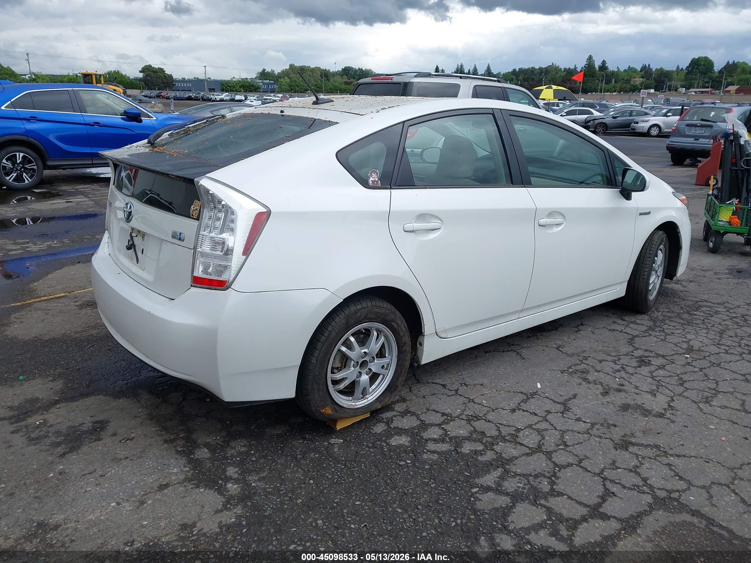 2010 Toyota Prius Ii Белый vin: JTDKN3DU2A5187237
