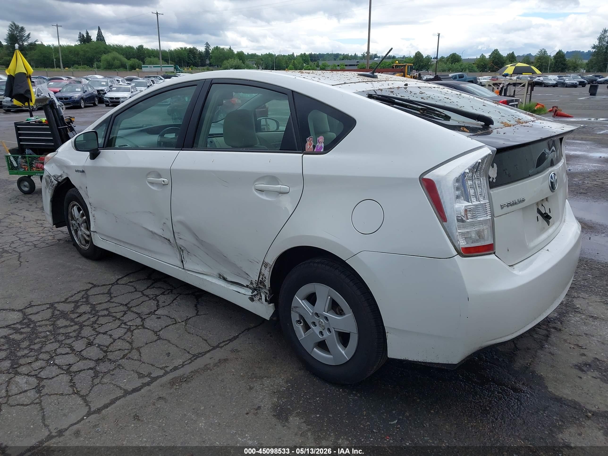 2010 Toyota Prius Ii Белый vin: JTDKN3DU2A5187237