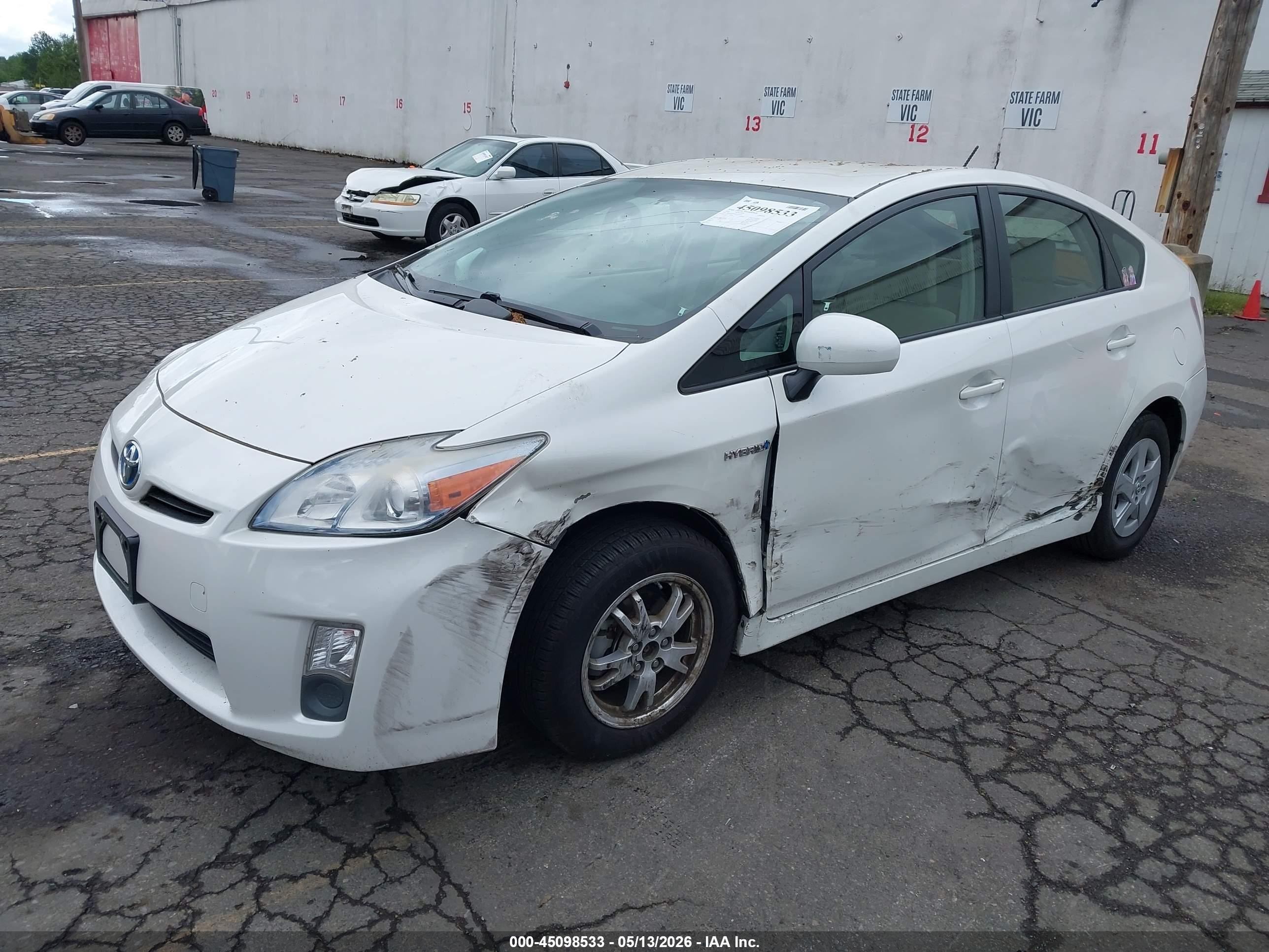 2010 Toyota Prius Ii Белый vin: JTDKN3DU2A5187237