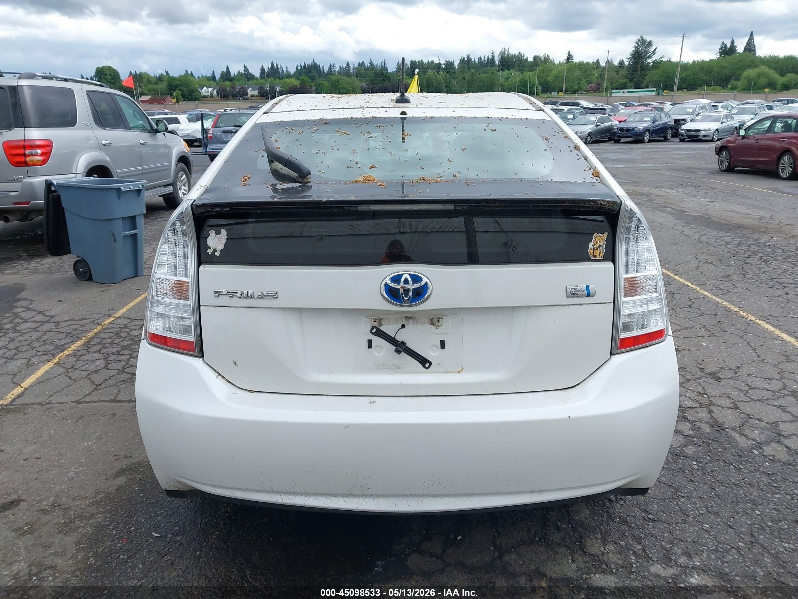 2010 Toyota Prius Ii Белый vin: JTDKN3DU2A5187237