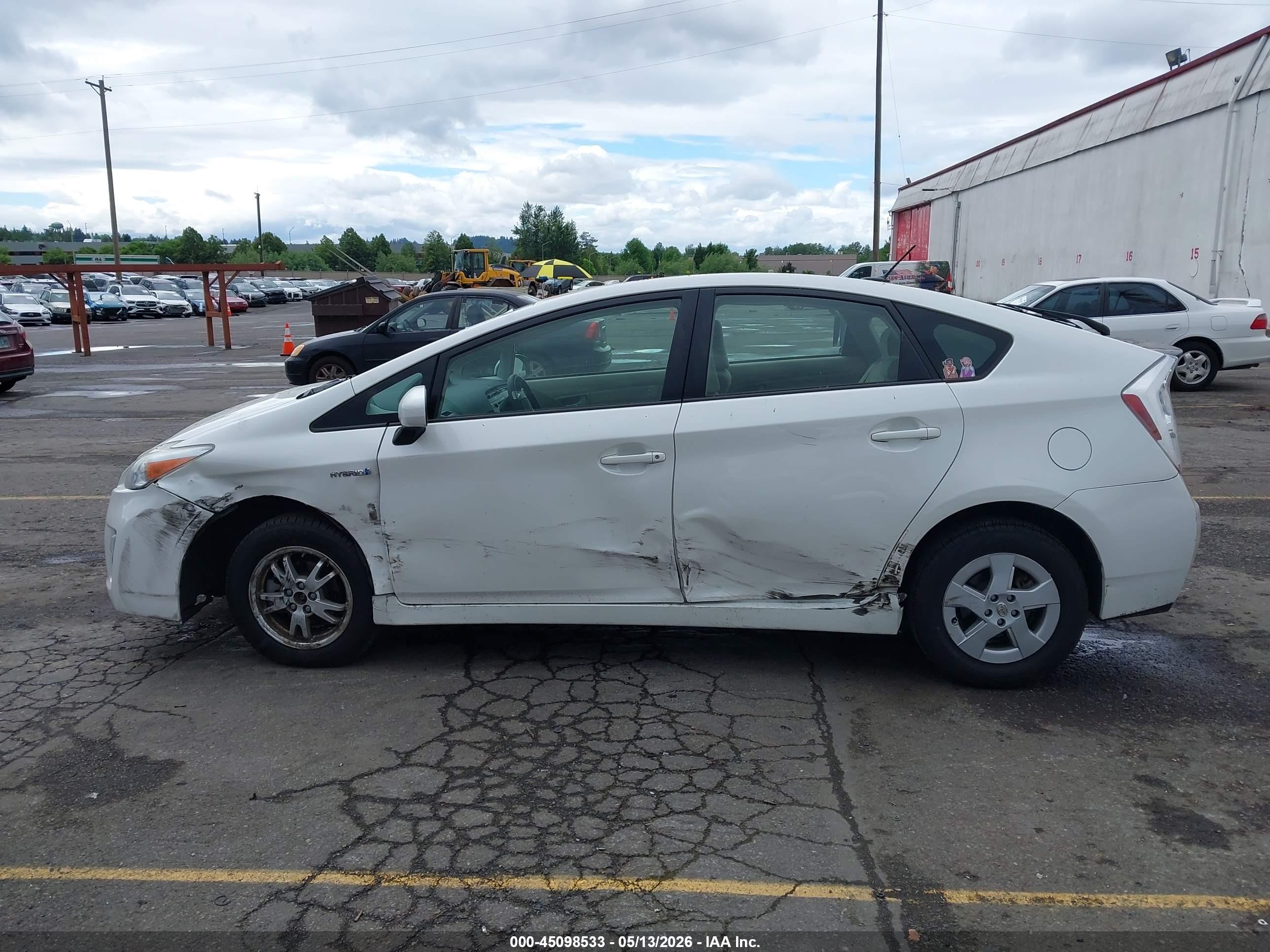 2010 Toyota Prius Ii Белый vin: JTDKN3DU2A5187237