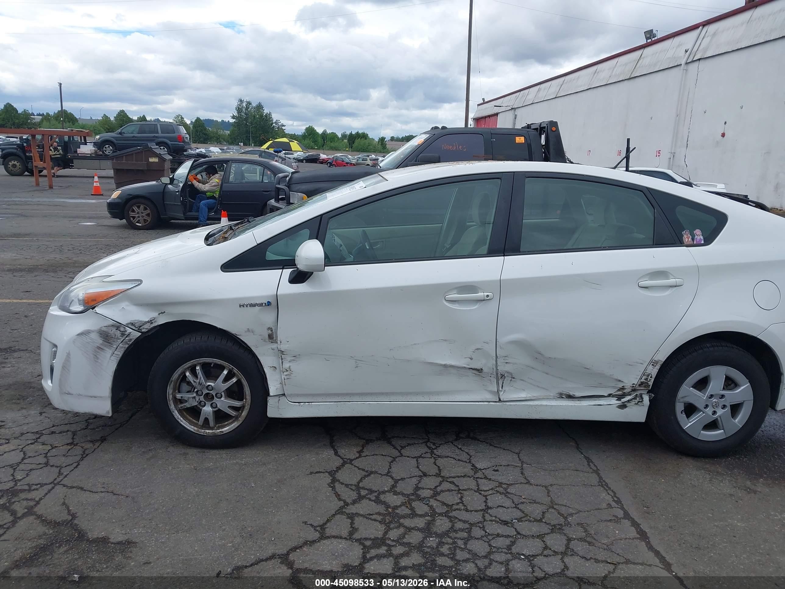 2010 Toyota Prius Ii Белый vin: JTDKN3DU2A5187237